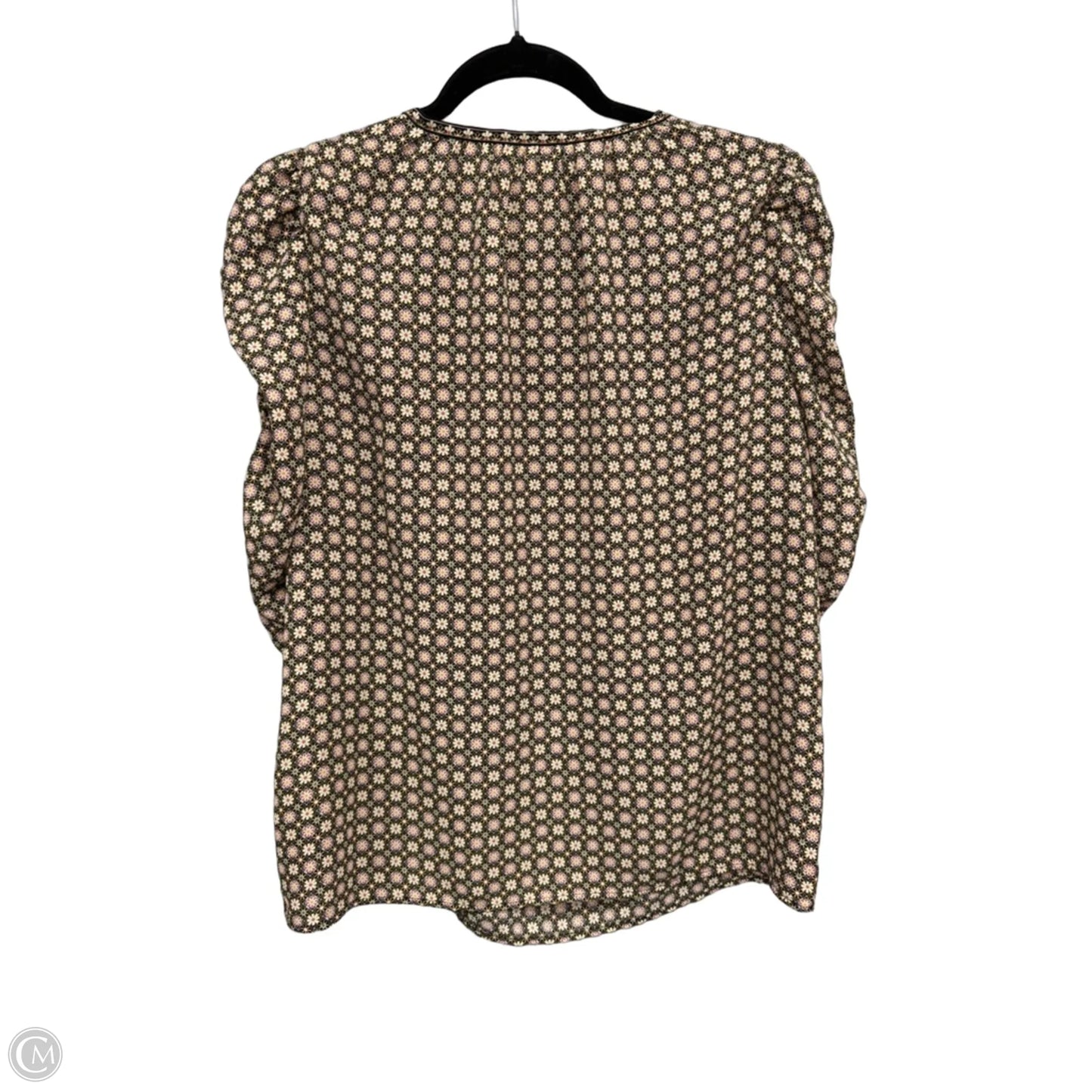 Top Short Sleeve By Max Studio In Brown & Pink, Size: M