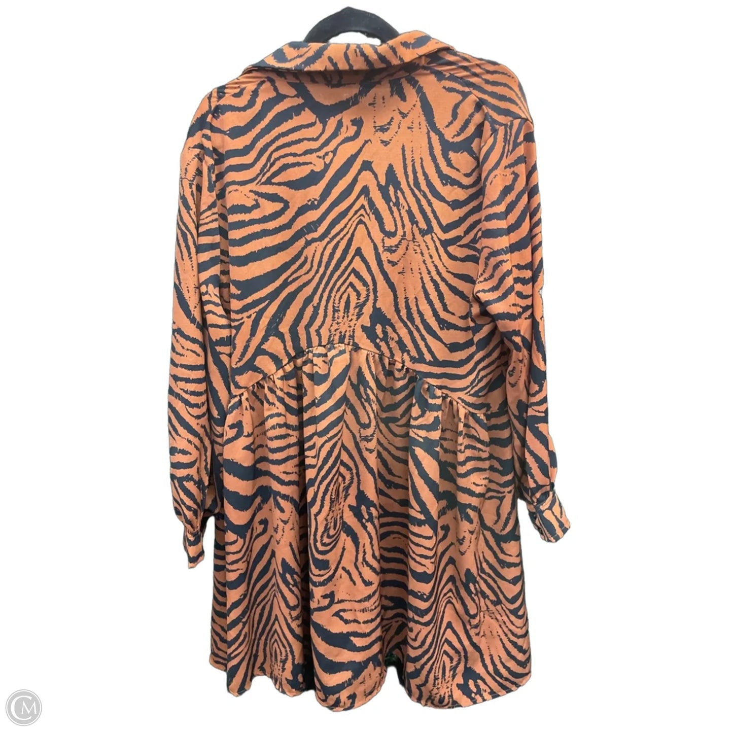 Dress Casual Short By Shein In Black & Brown, Size: 1x
