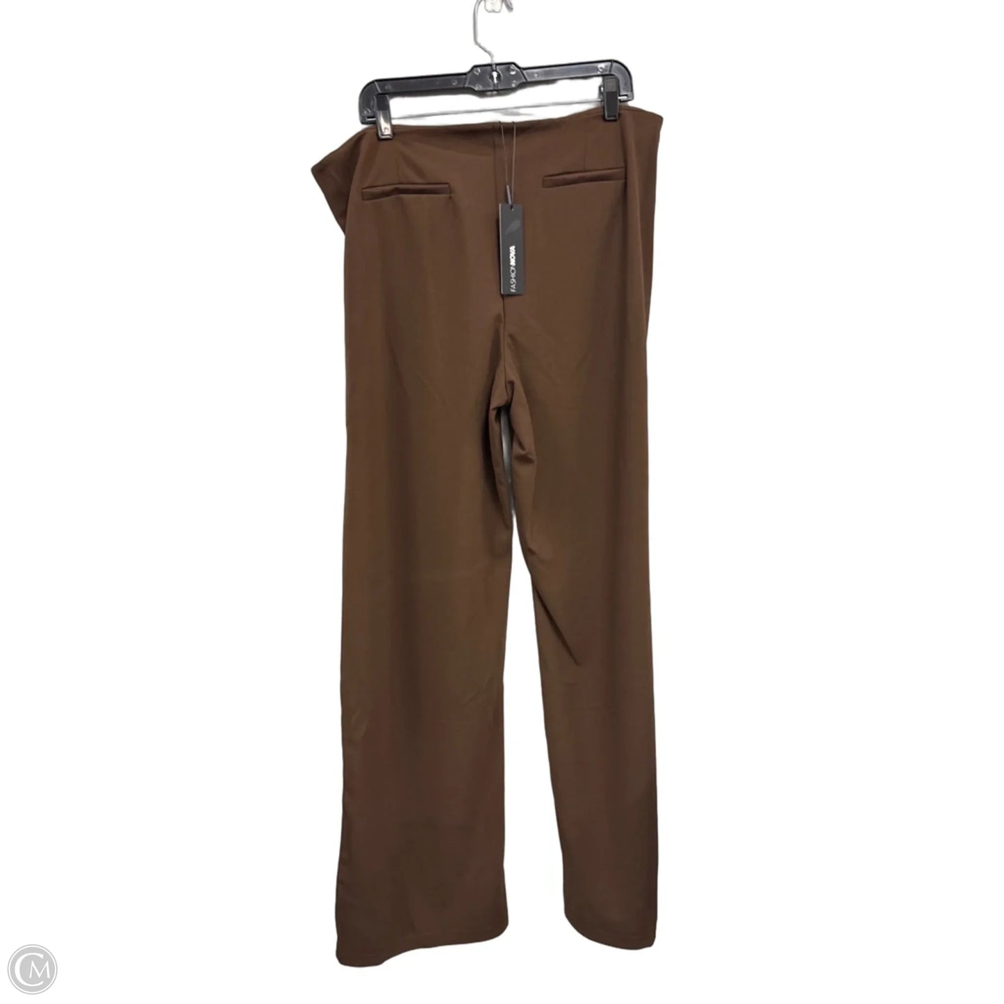 Pants Wide Leg By Fashion Nova In Brown, Size: 2x