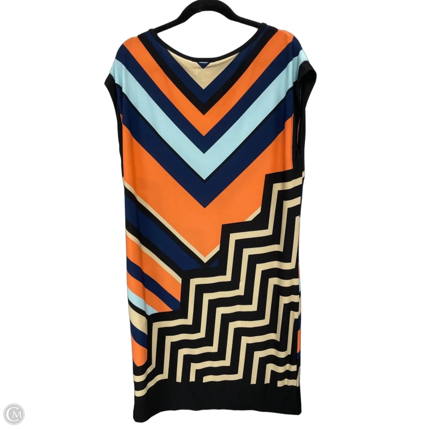Dress Casual Midi By Kasper In Striped Pattern, Size: Xl