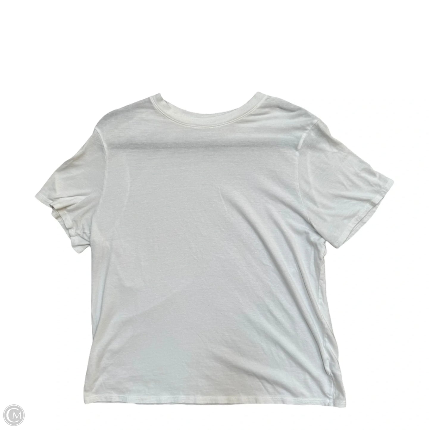 Top Short Sleeve Basic By A New Day In White, Size: L
