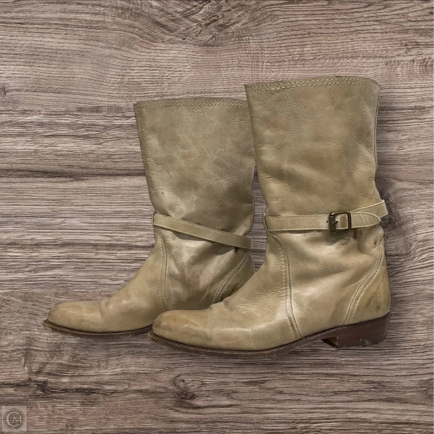 Boots Designer By Frye In Tan, Size: 10