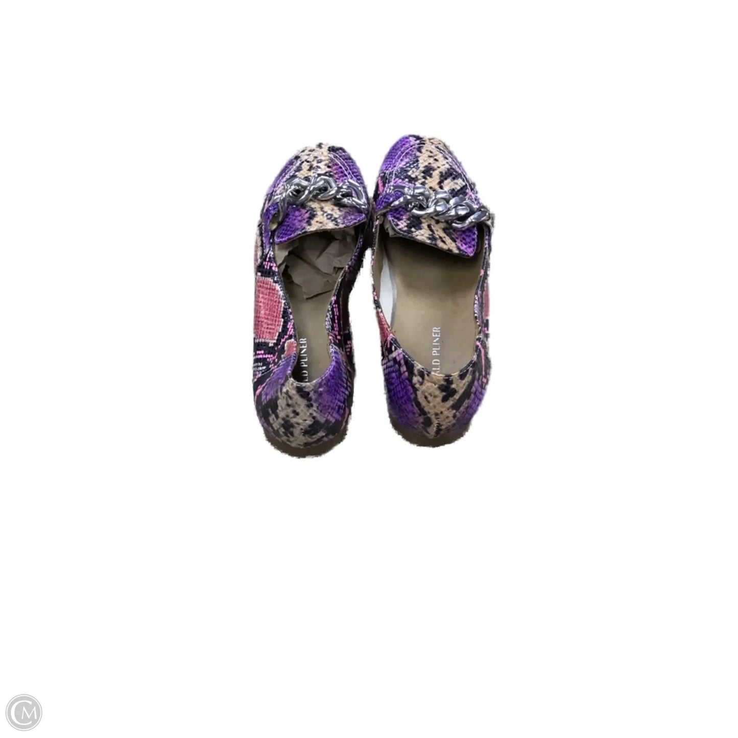 Shoes Flats By Donald Pliner In Snakeskin Print, Size: 9.5
