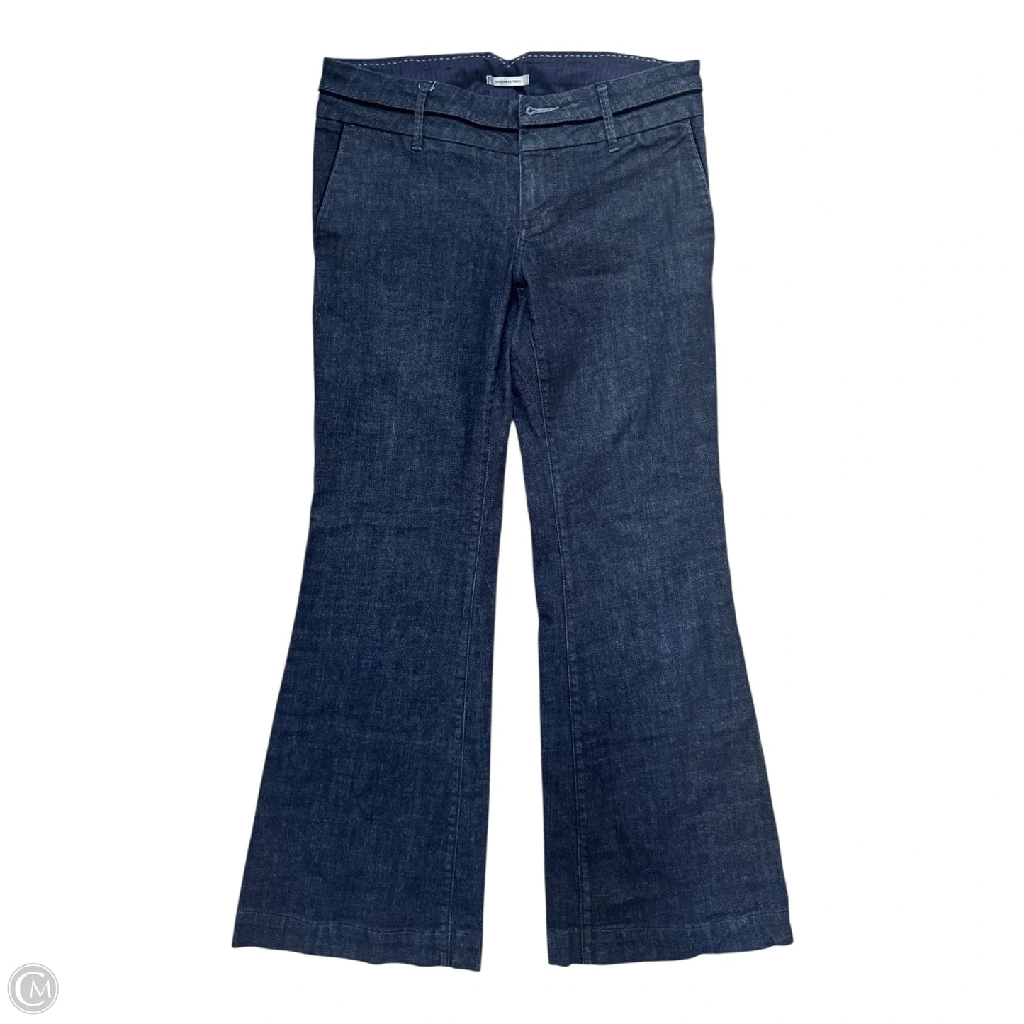 Jeans Wide Leg By Banana Republic In Blue Denim, Size: 6