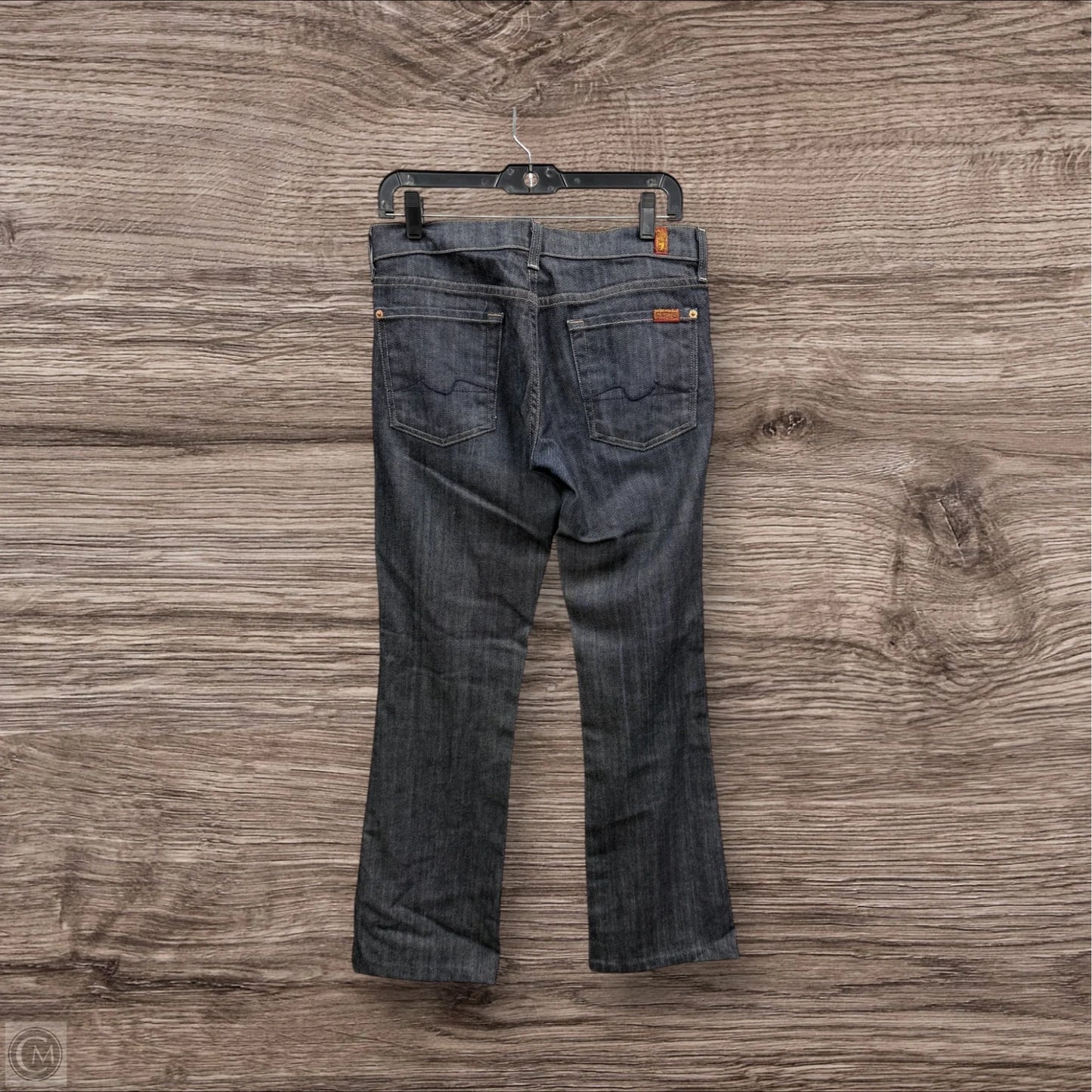 Jeans Boot Cut By 7 For All Mankind In Blue Denim, Size: 6