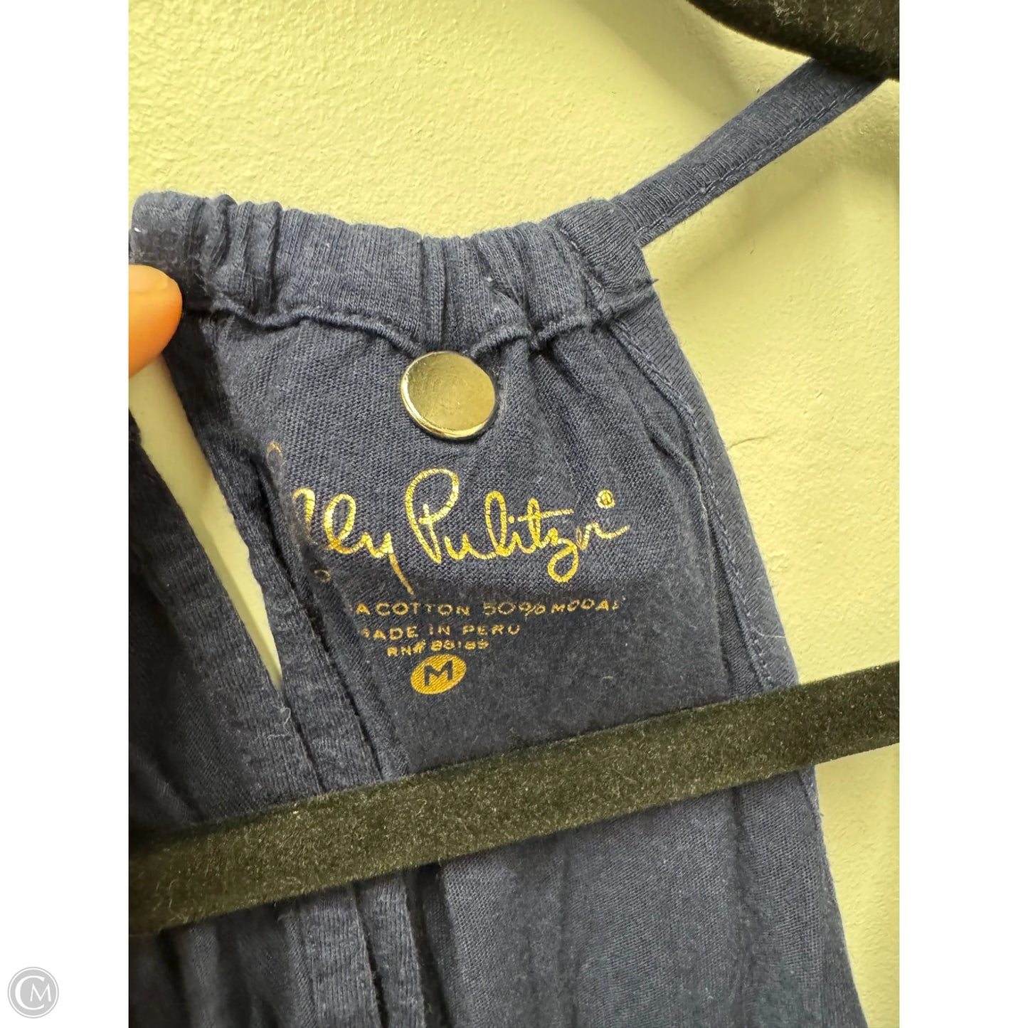 Top Sleeveless Designer By Lilly Pulitzer In Navy, Size: M