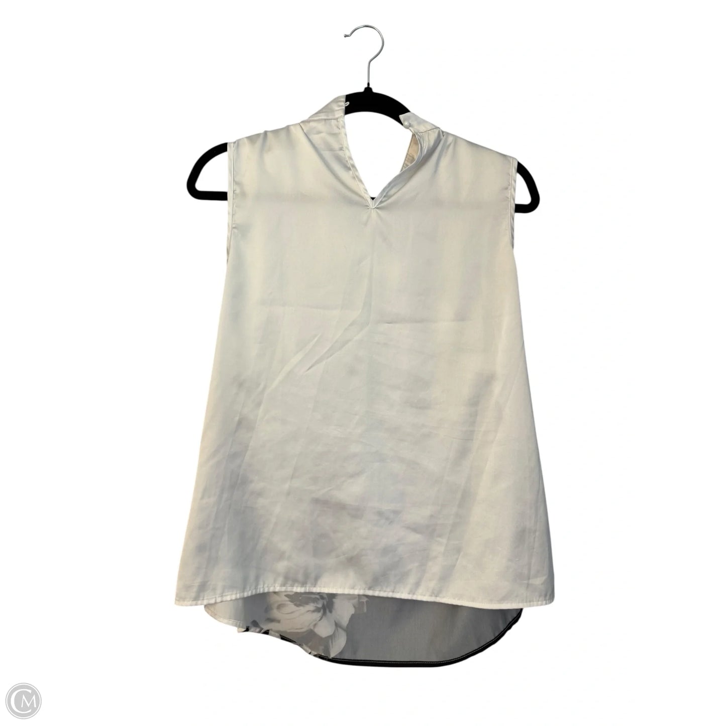 Blouse Sleeveless By Clothes Mentor In Black & White, Size: L