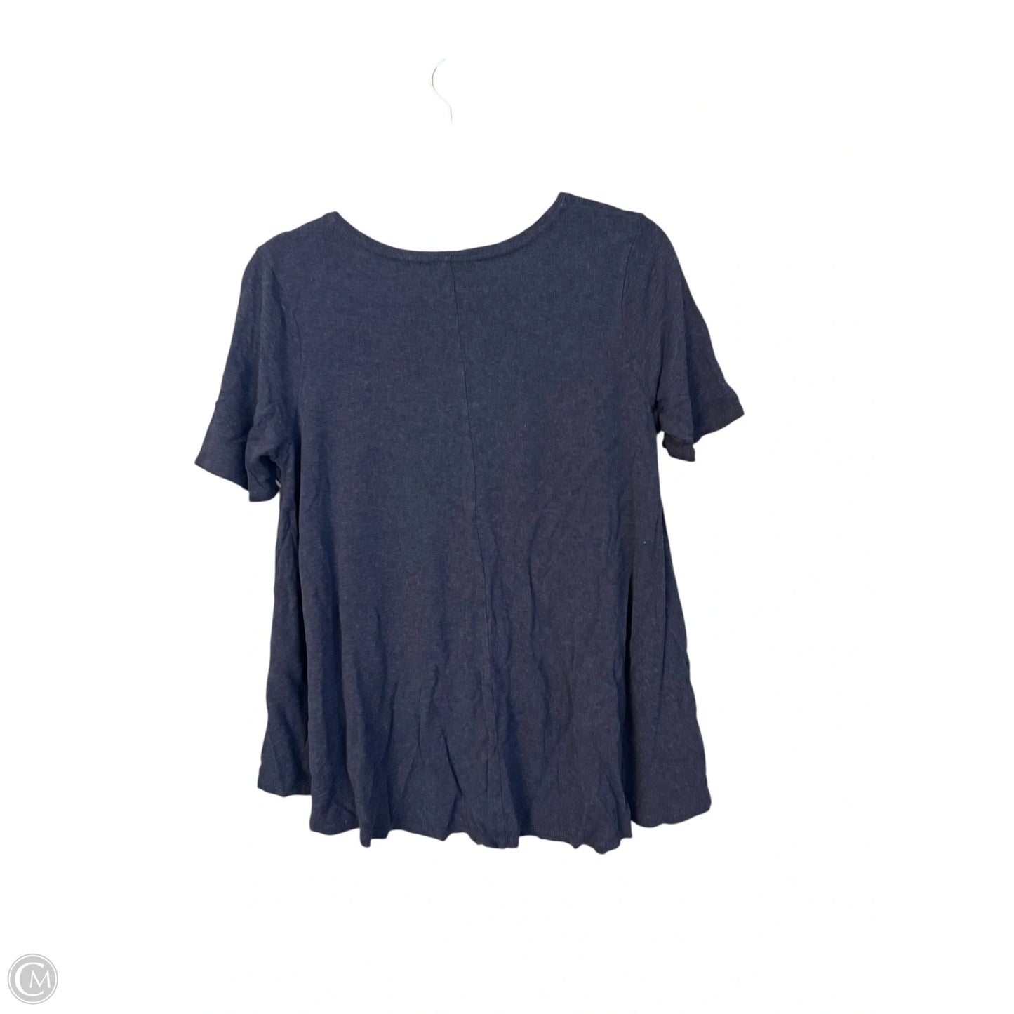 Top Short Sleeve By Loft In Blue, Size: Xs