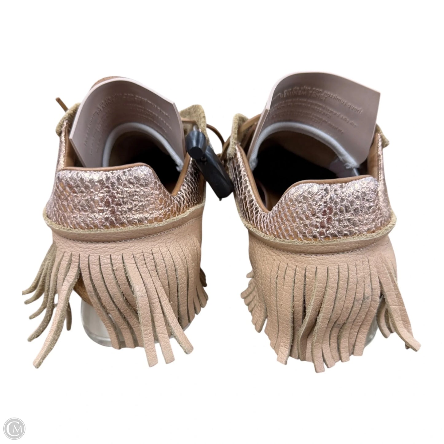 Shoes Sneakers By ESSEutESSE In Pink & Tan, Size: 9.5