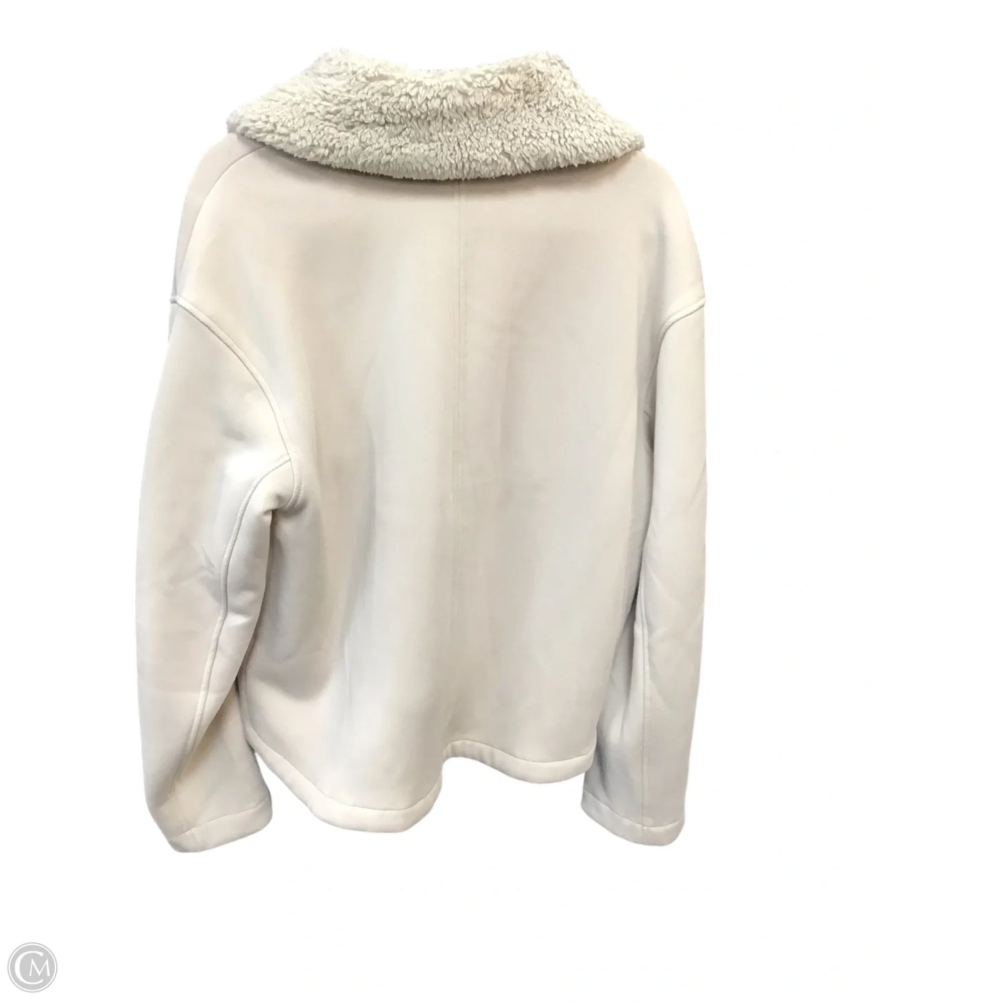 Jacket Faux Fur & Sherpa By Athleta In Beige, Size: M