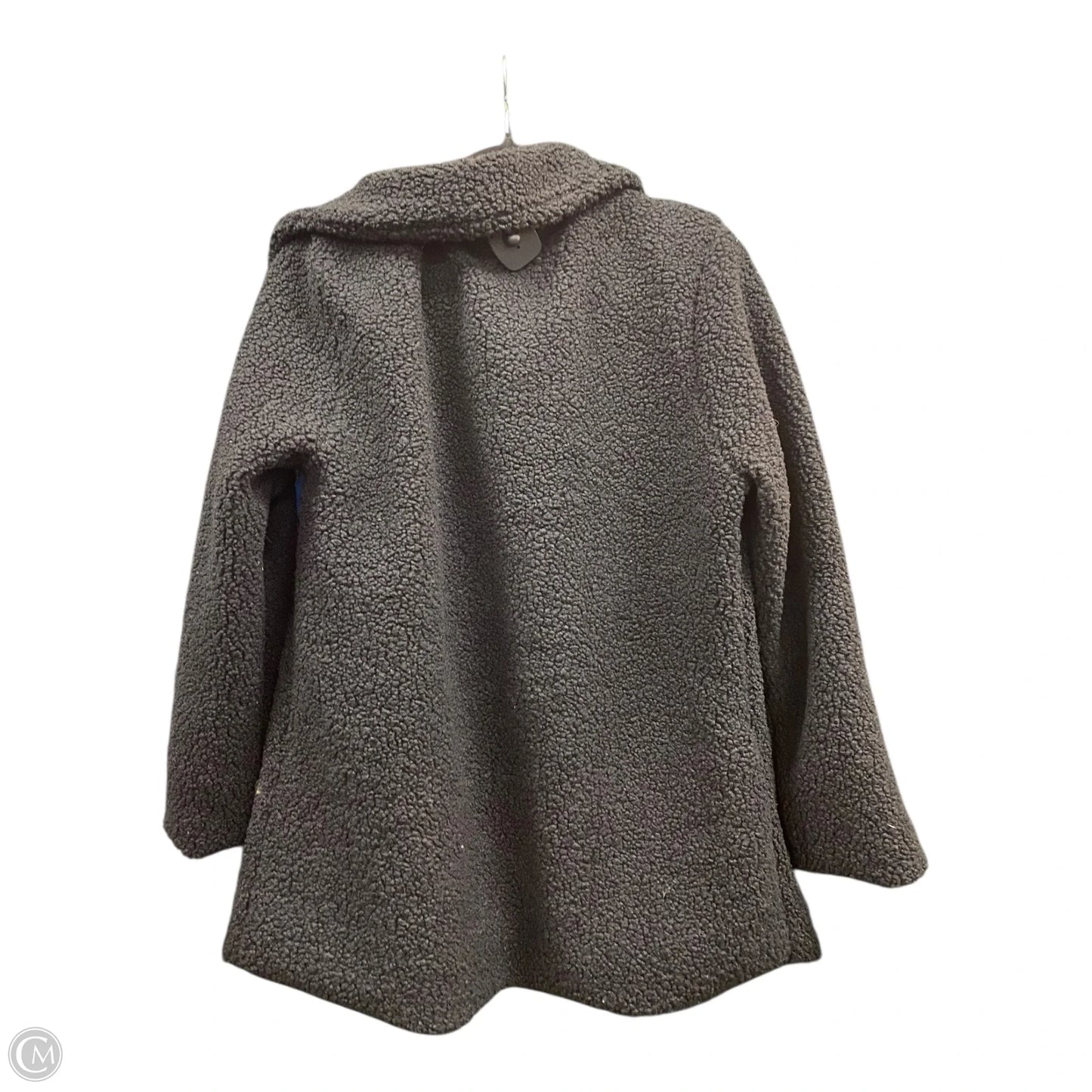 Coat Faux Fur & Sherpa By Ashley In Black, Size: L