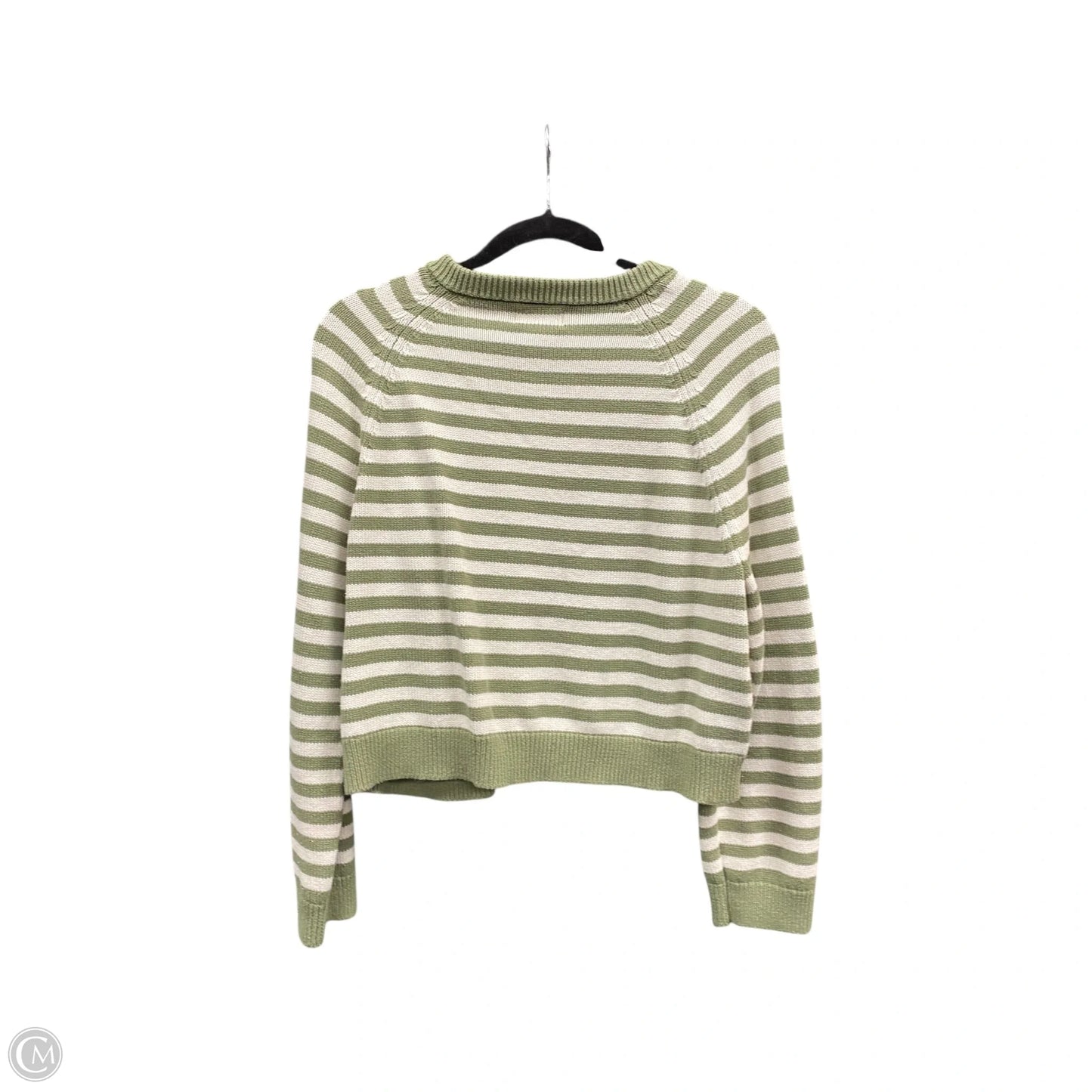 Sweater Cardigan By Universal Thread In Striped Pattern, Size: L