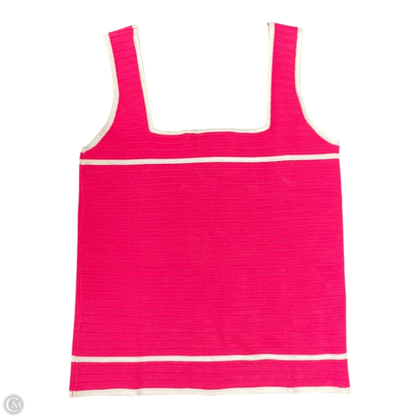 Top Sleeveless By Clothes Mentor In Pink & White, Size: S