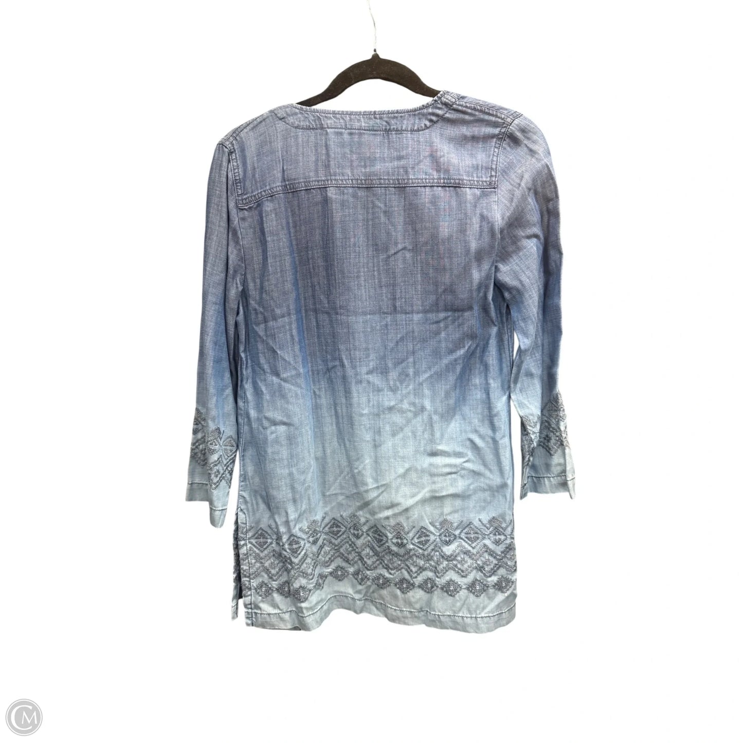 Kimono By Chicos In Blue Denim, Size: S