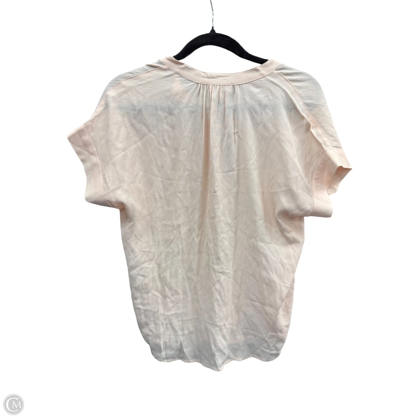 Blouse Short Sleeve By Point Sur In Peach, Size: Xsp
