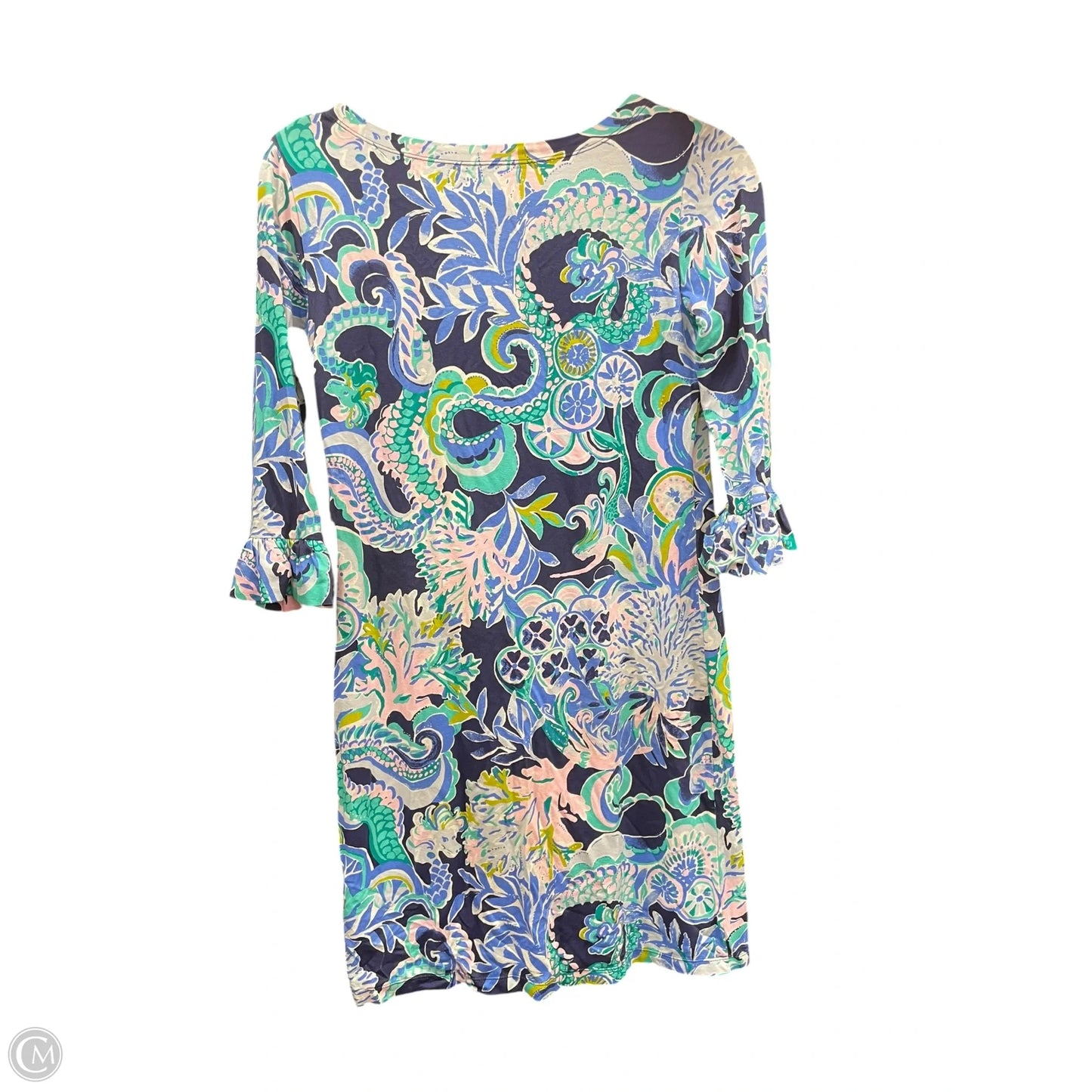Dress Designer By Lilly Pulitzer In Blue & Green, Size: Xs