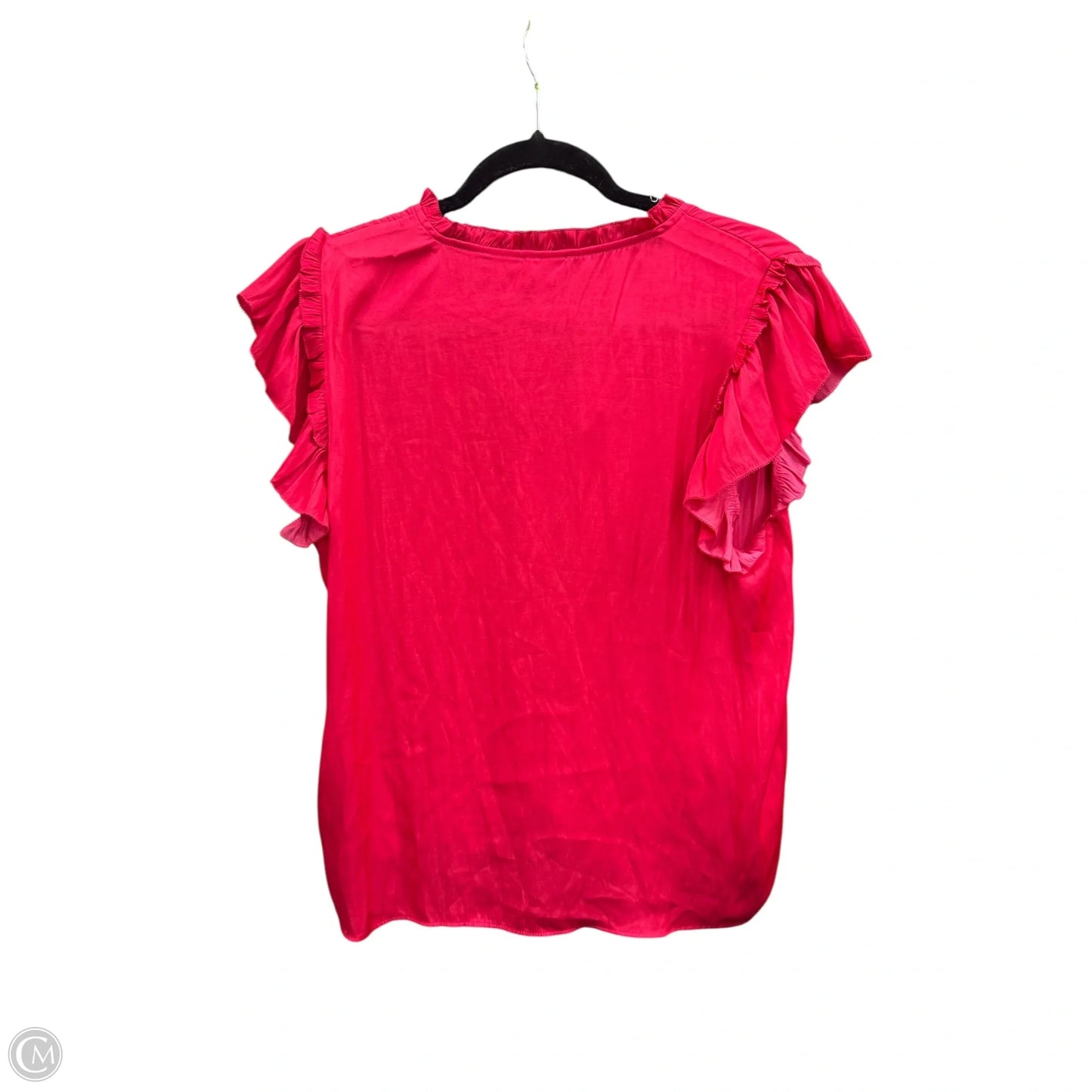 Blouse Short Sleeve By Ann Taylor In Pink, Size: Lp