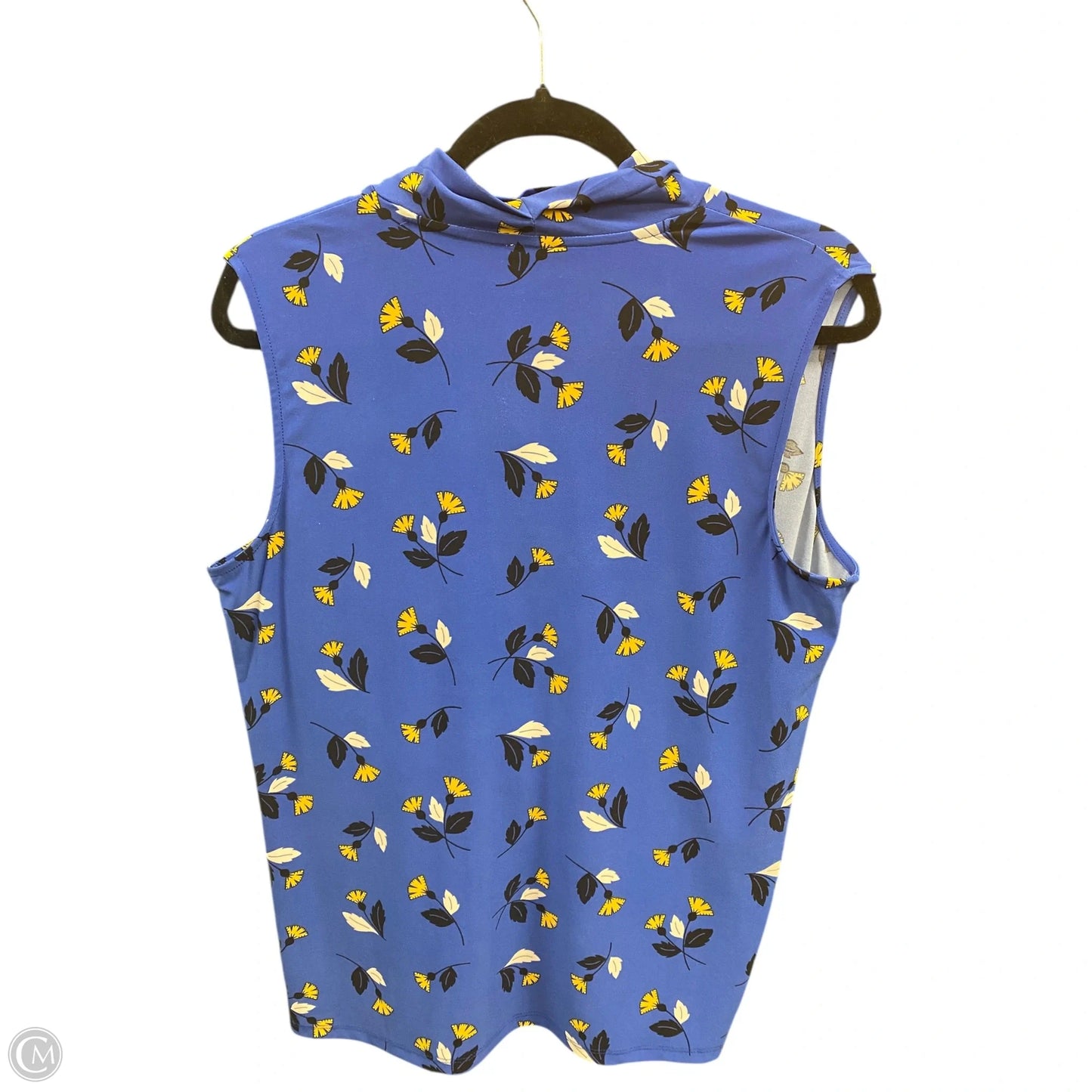 Top Sleeveless By Anne Klein In Floral Print, Size: L