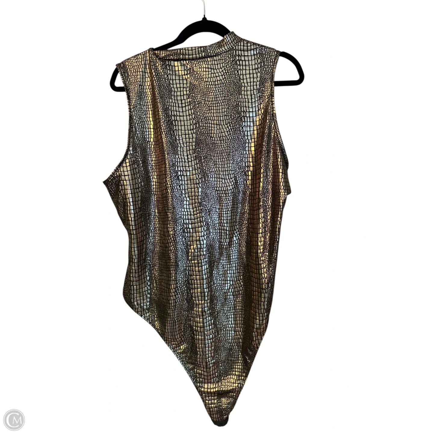 Bodysuit Sleeveless By Shein In Animal Print, Size: 4x
