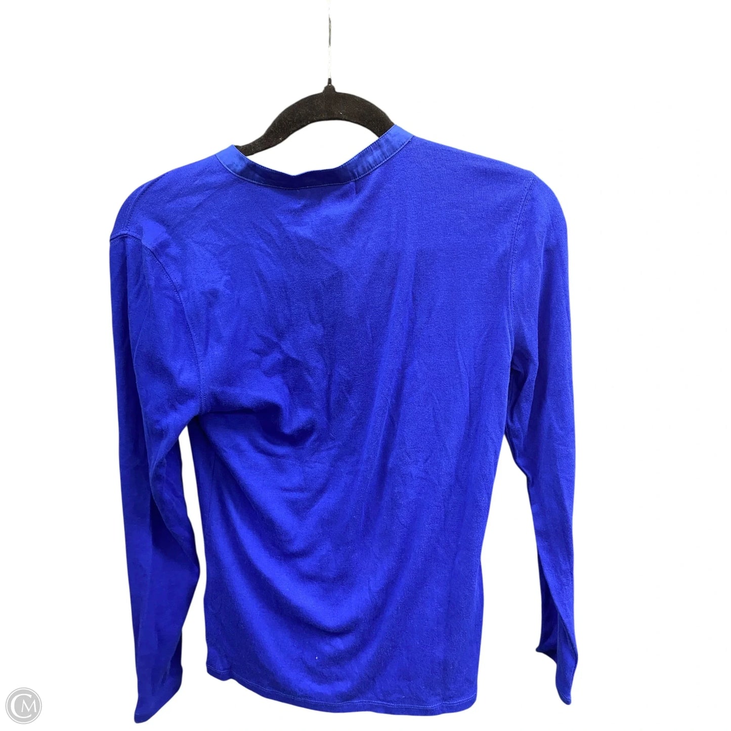 Top Long Sleeve By Lauren By Ralph Lauren In Blue, Size: Mp