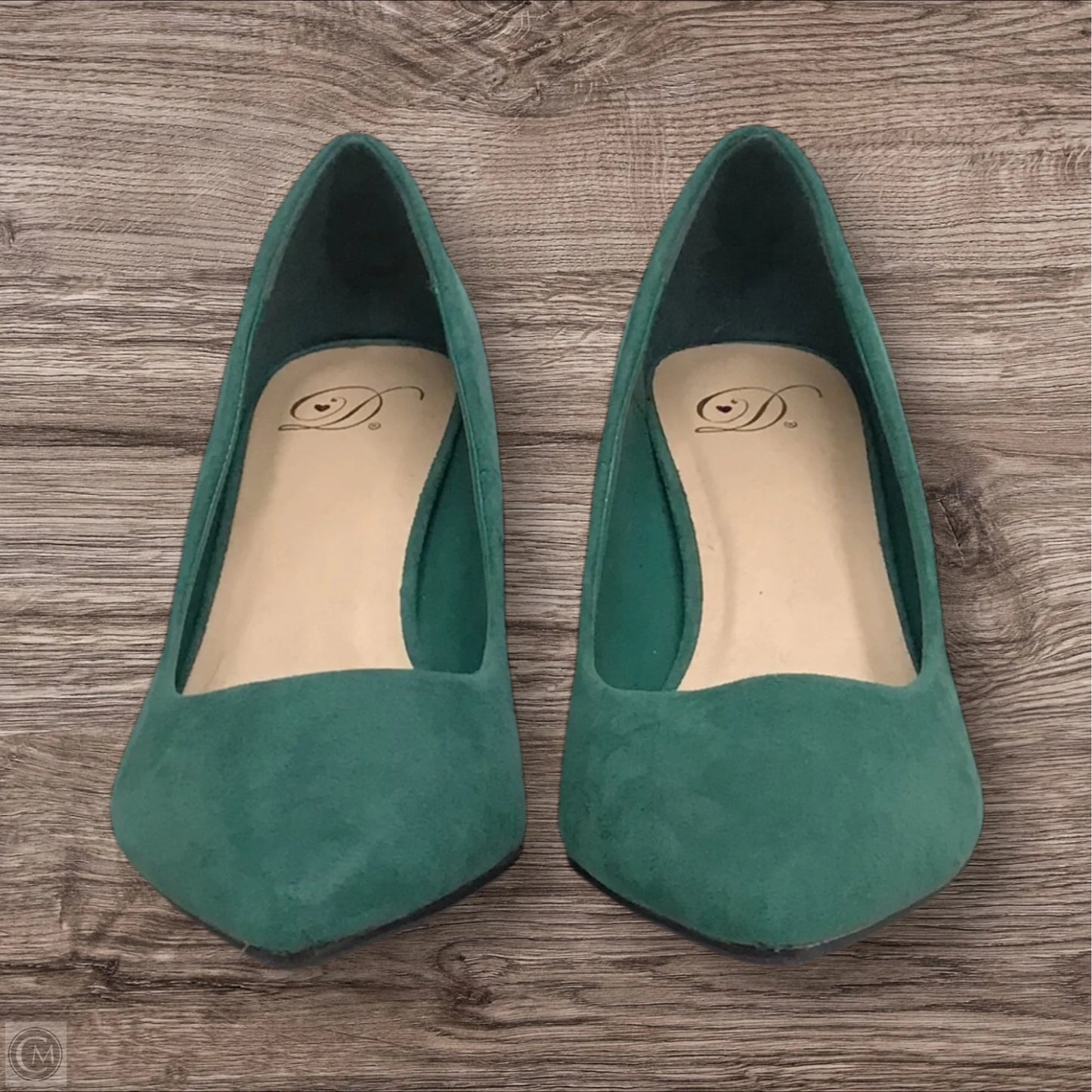 Shoes Heels Block By Clothes Mentor In Green, Size: 8.5