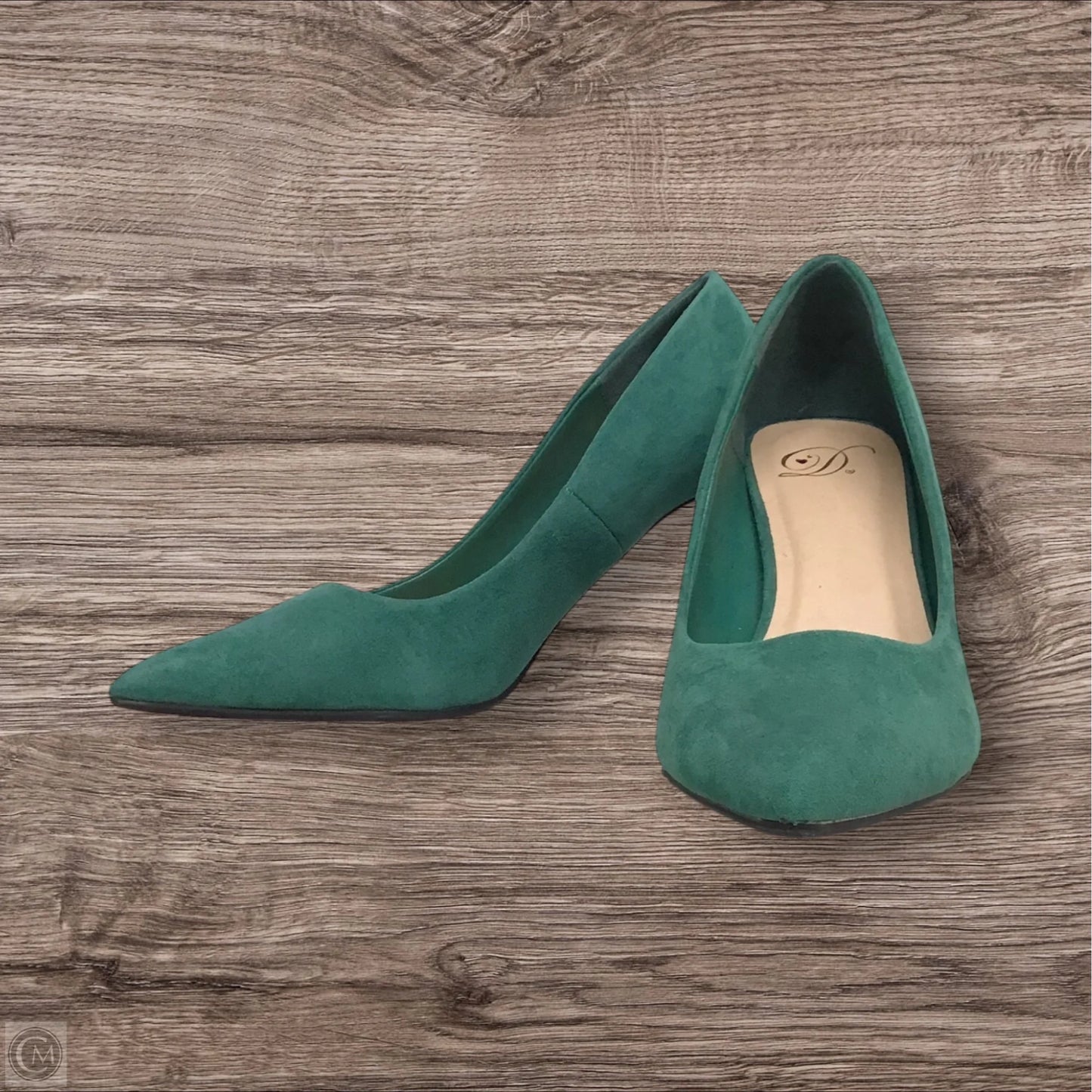Shoes Heels Block By Clothes Mentor In Green, Size: 8.5
