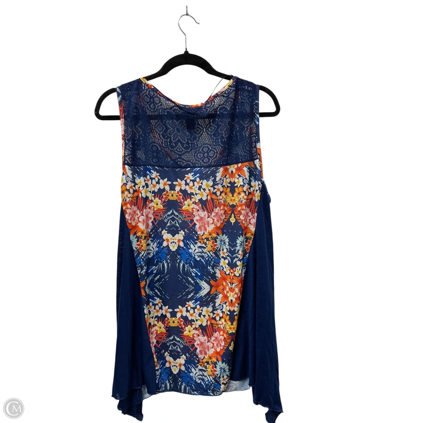 Top Sleeveless By Style And Company In Floral Print, Size: Xl