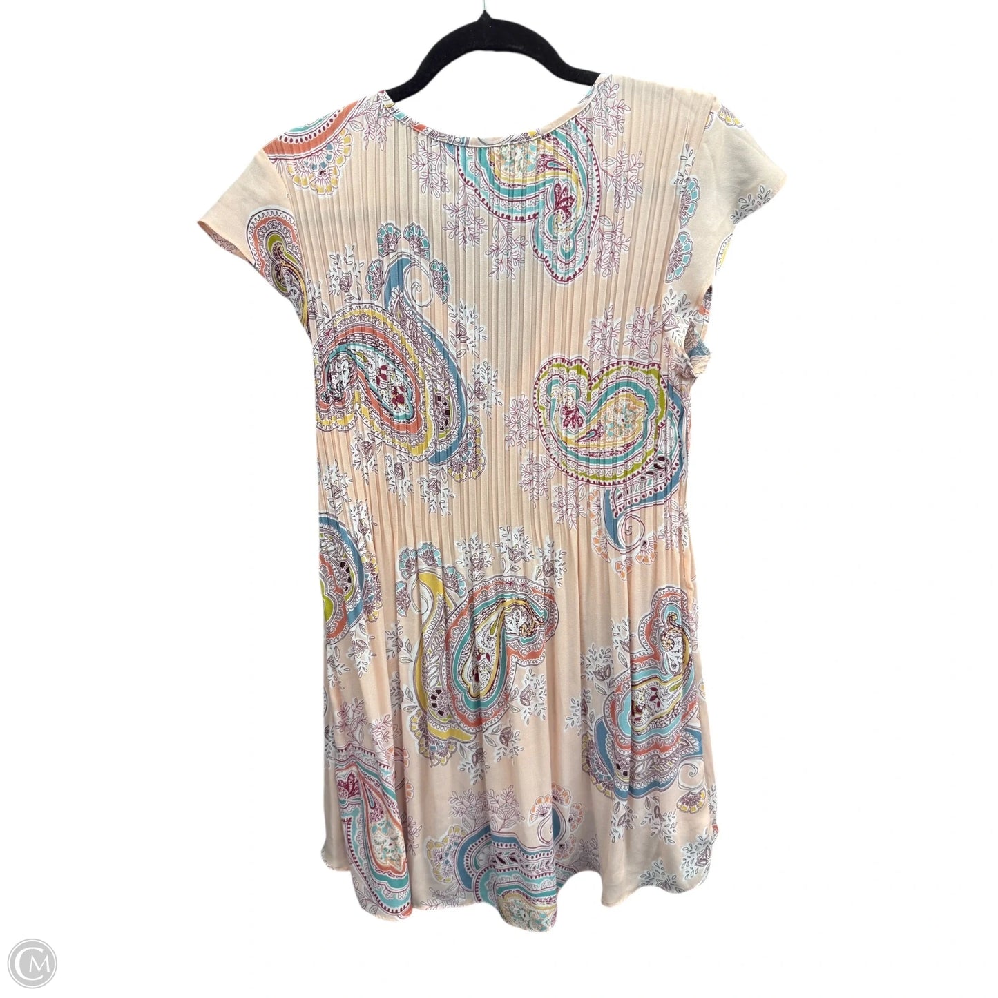 Blouse Short Sleeve By Melissa Paige In Paisley Print, Size: L
