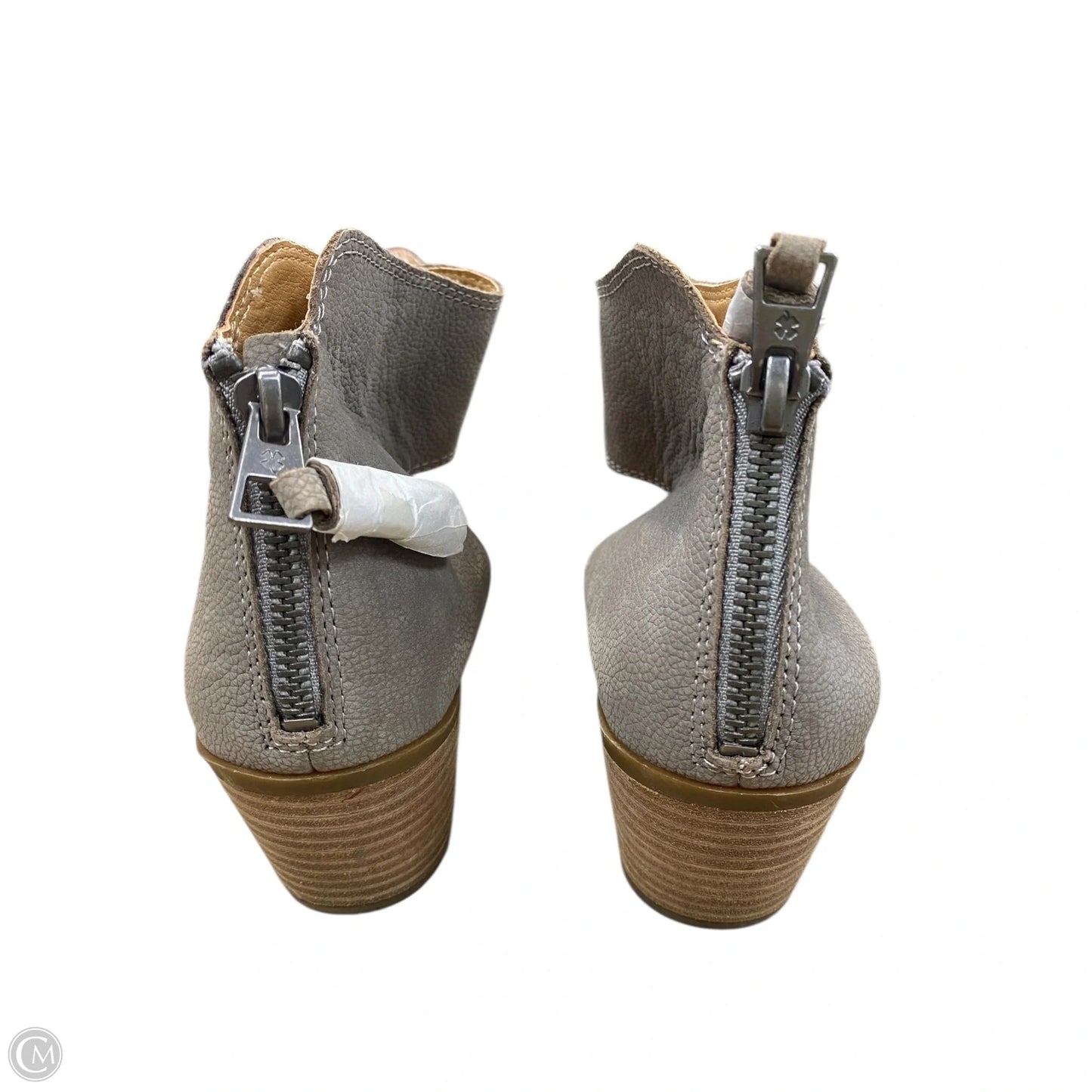 Sandals Heels Block By Lucky Brand In Taupe, Size: 6.5