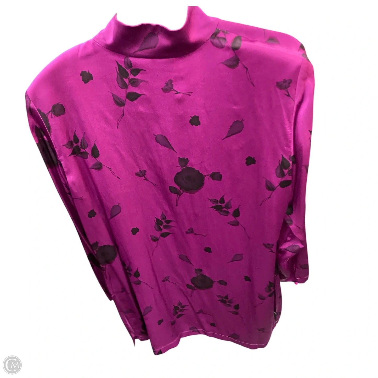 Tunic Long Sleeve By Worth Ny In Floral Print, Size: 12