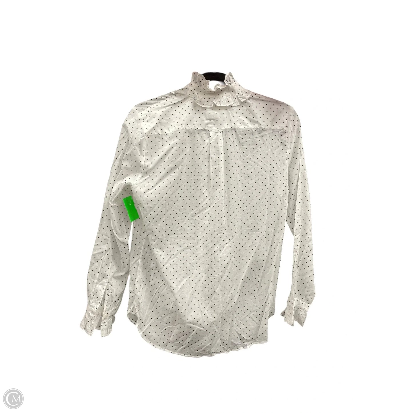 Top Long Sleeve By J. Crew In Polkadot Pattern, Size: 0
