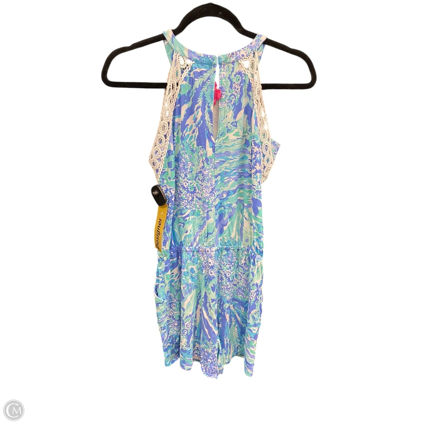 Romper Designer By Lilly Pulitzer In Blue & Green, Size: Xs