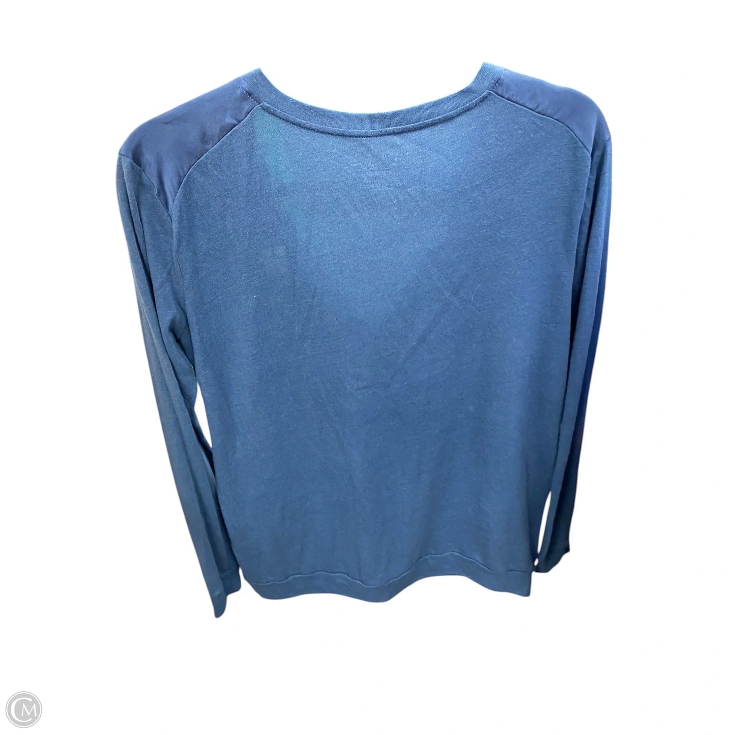 Top Long Sleeve By Majestic In Blue, Size: M