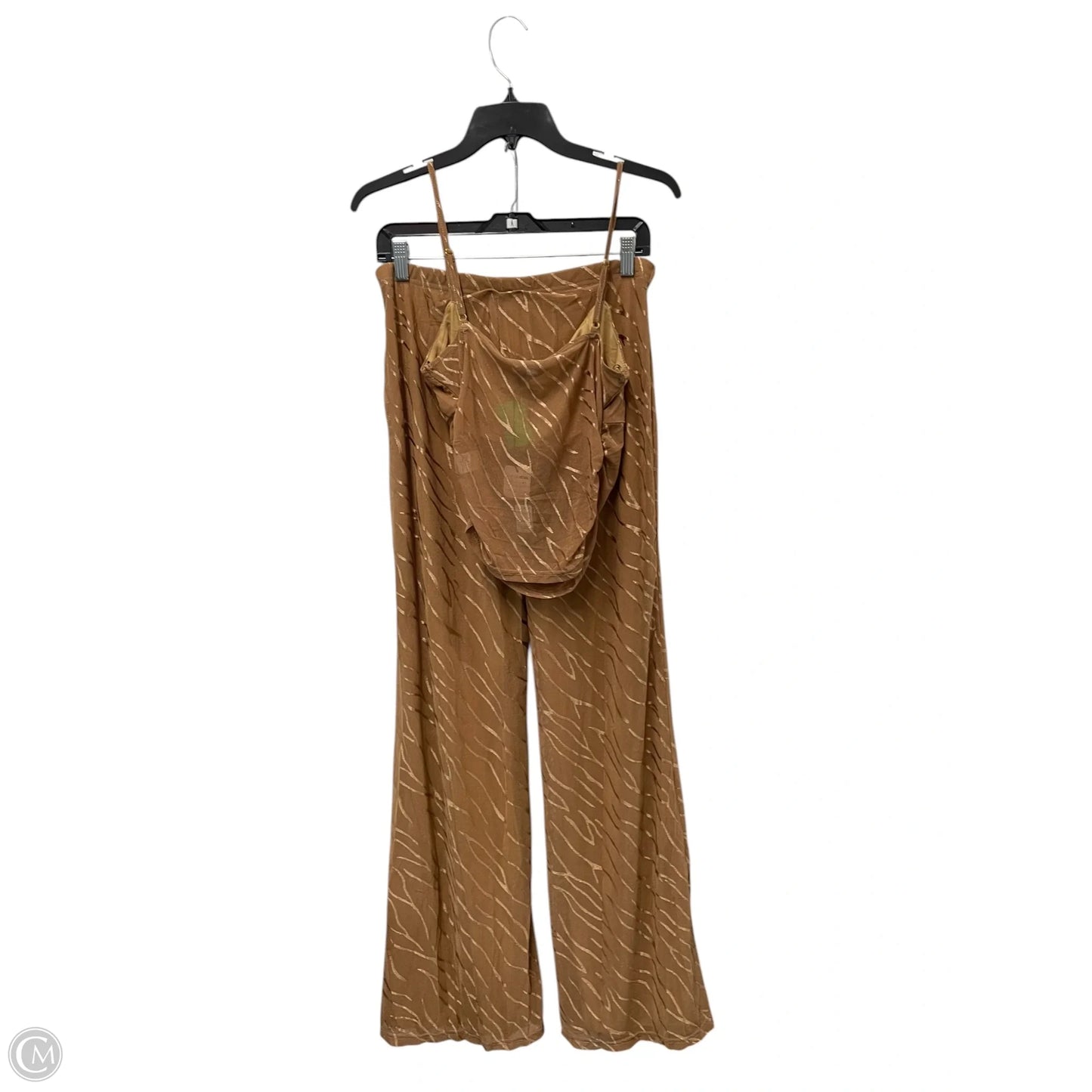 Pants Set 2pc By Fashion Nova In Tan, Size: L