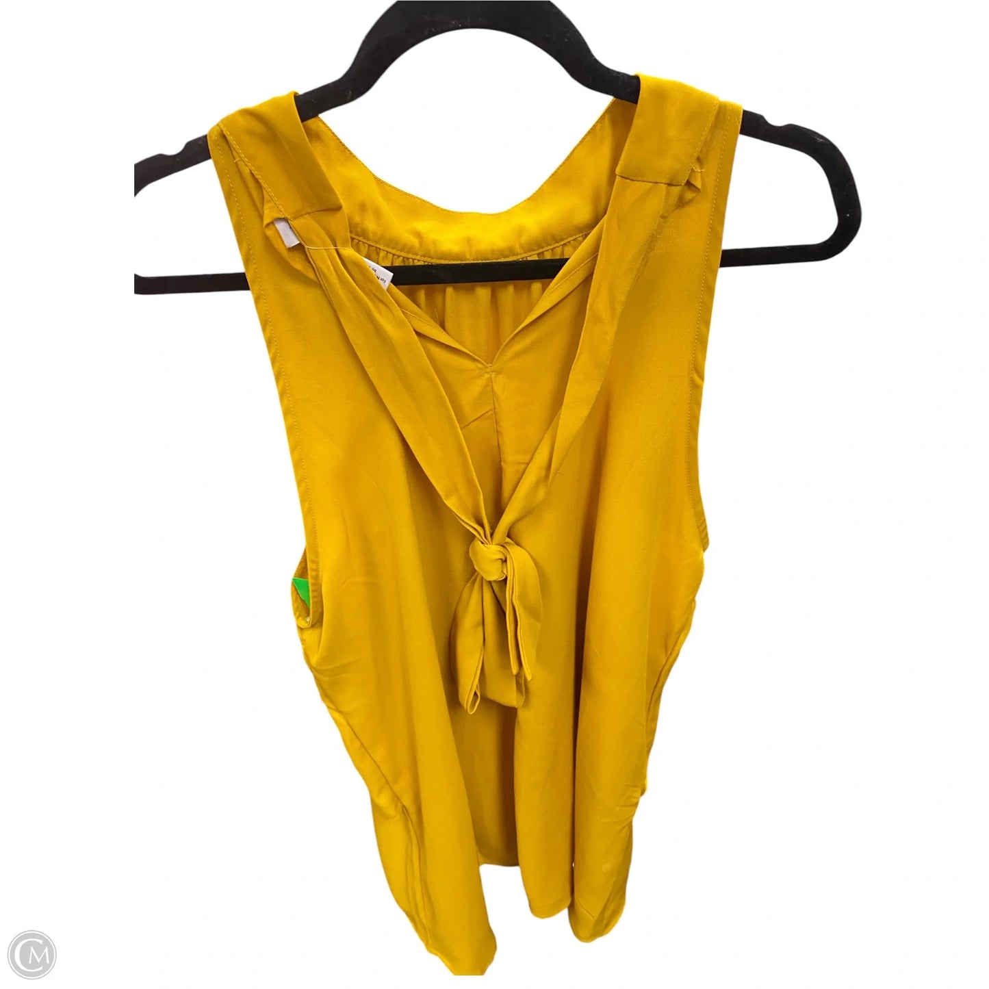 Top Sleeveless By New York And Co In Gold, Size: L
