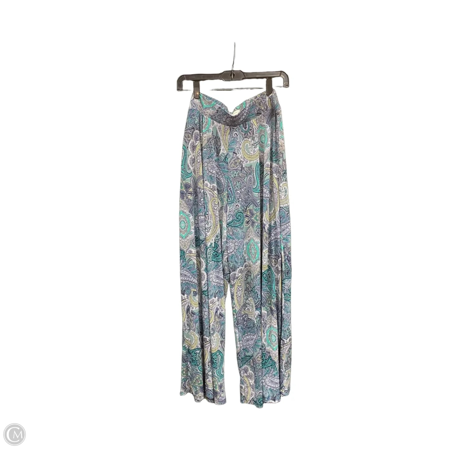 Pants Wide Leg By Cato In Paisley Print, Size: L