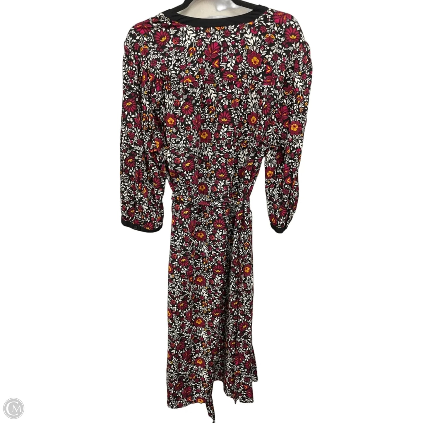 Dress Casual Midi By Croft And Barrow In Floral Print, Size: Xxl