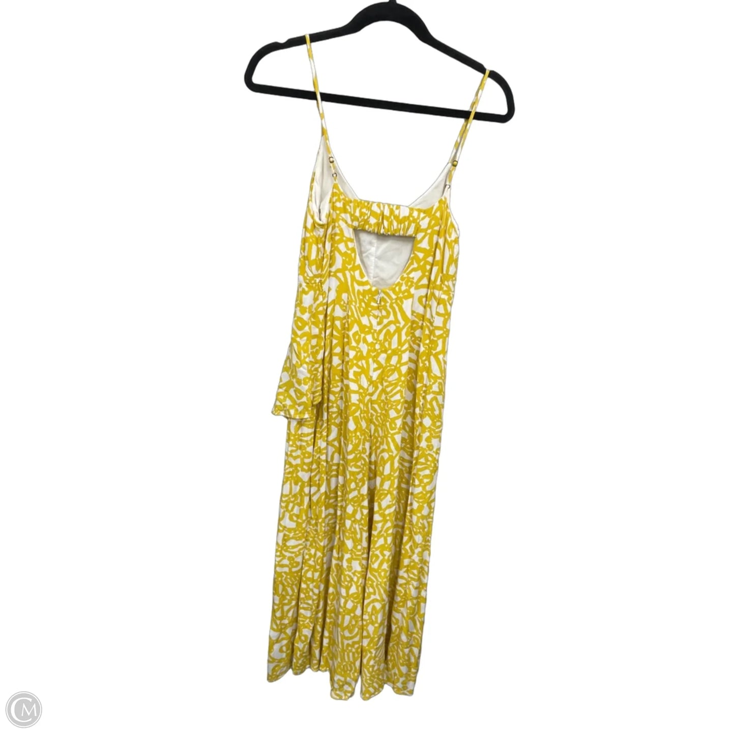 Dress Casual Maxi By Maeve In Gold & White, Size: 4