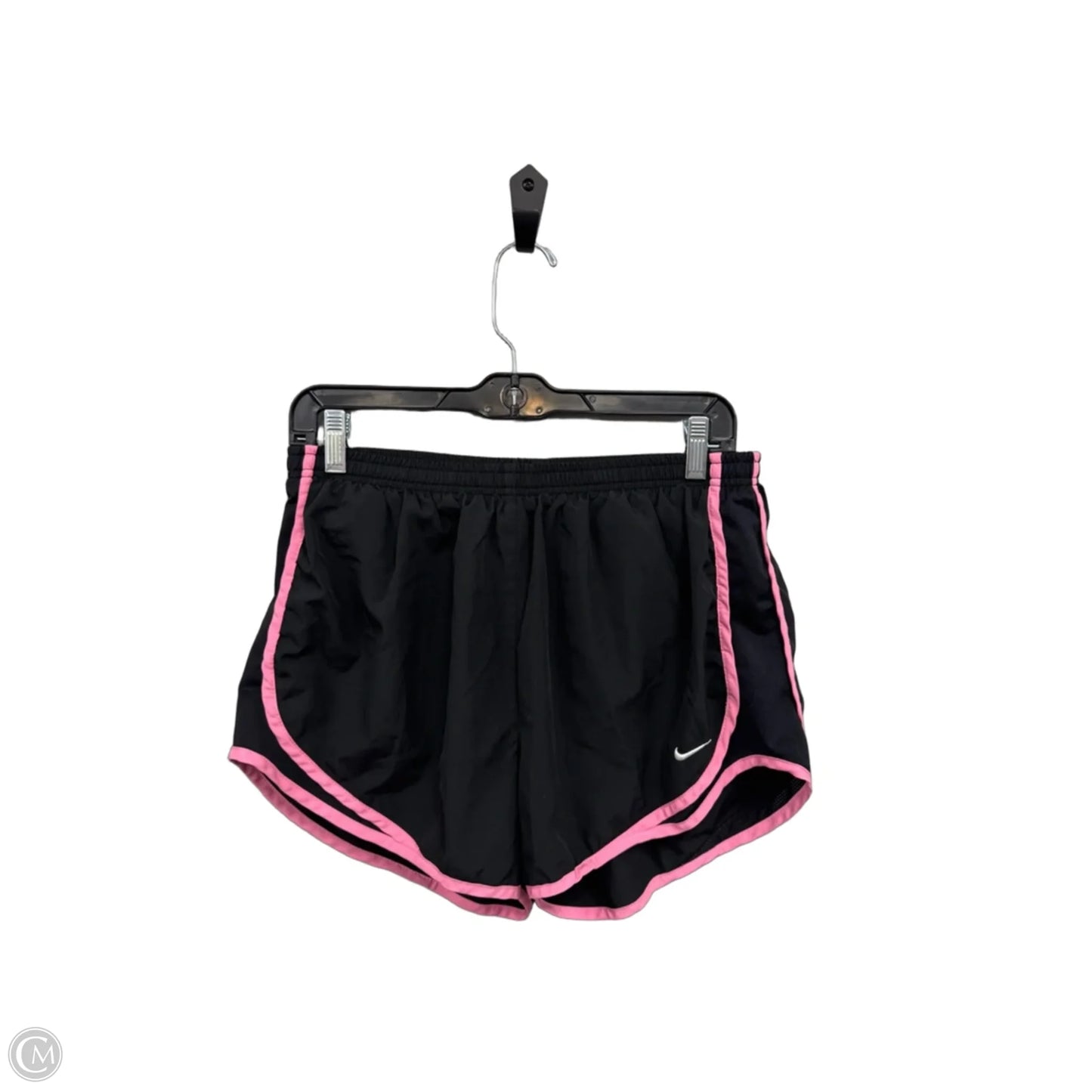 Athletic Shorts By Nike Apparel In Black & Pink, Size: L