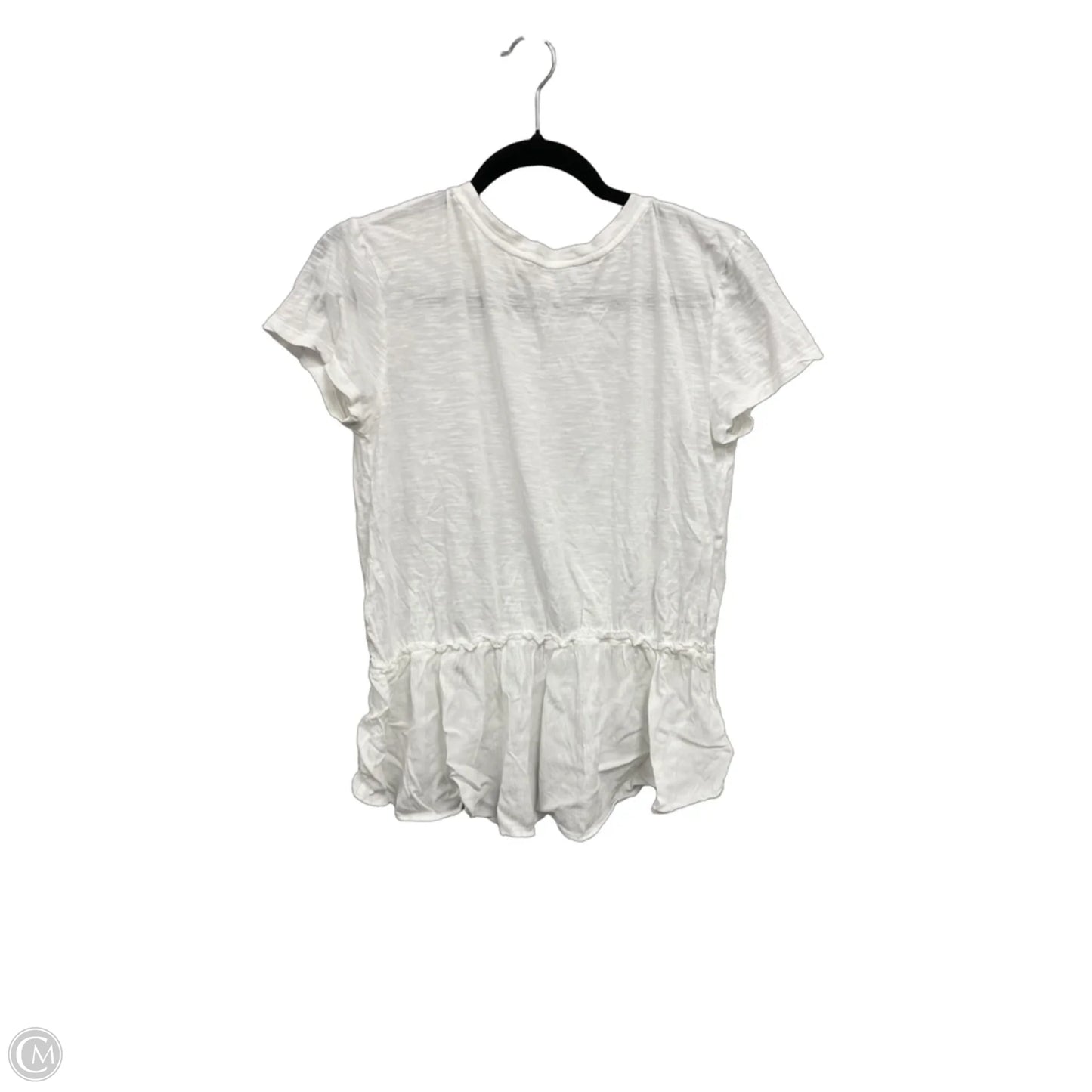 Top Short Sleeve By Loft In White, Size: S