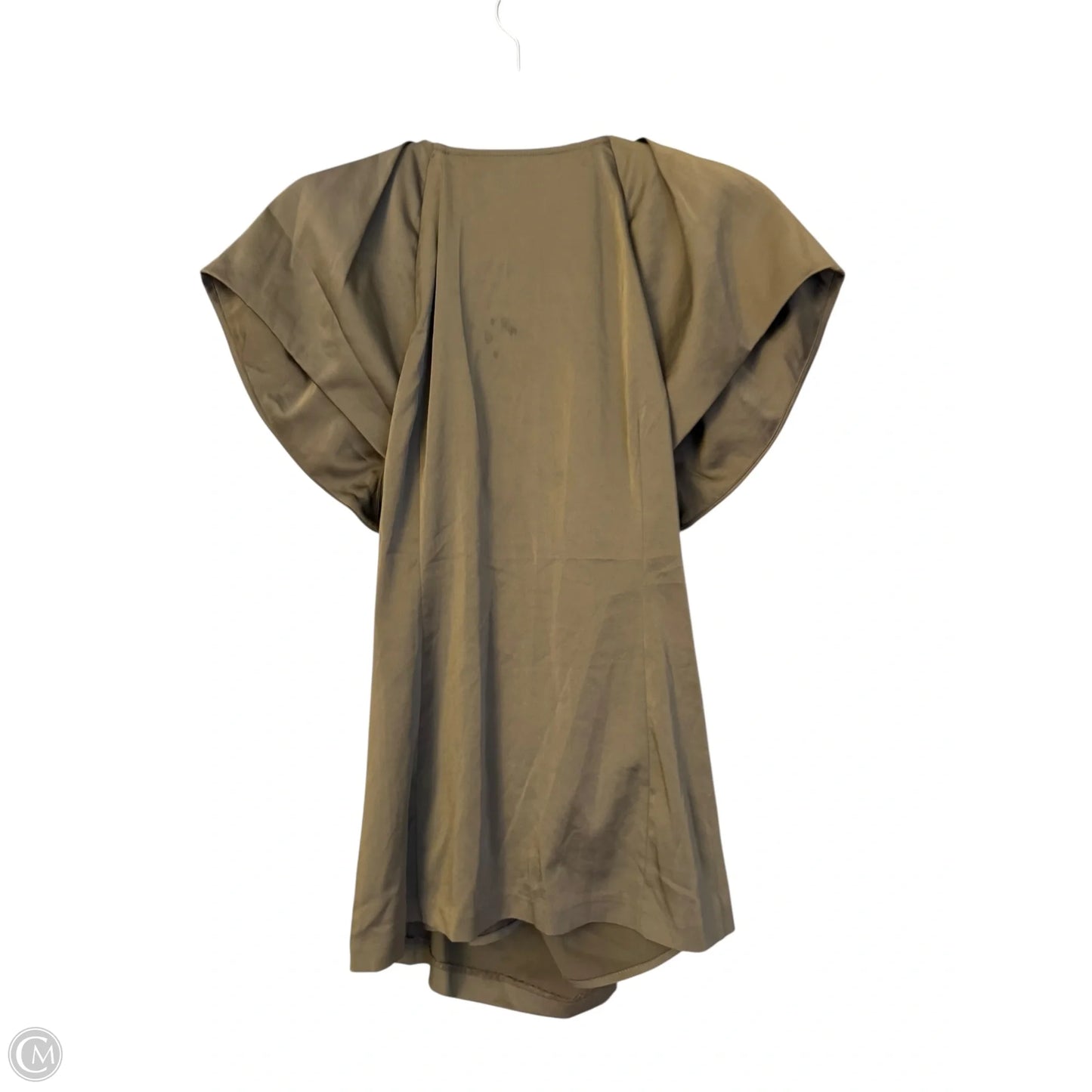 Blouse Short Sleeve By Ann Taylor In Green, Size: 16