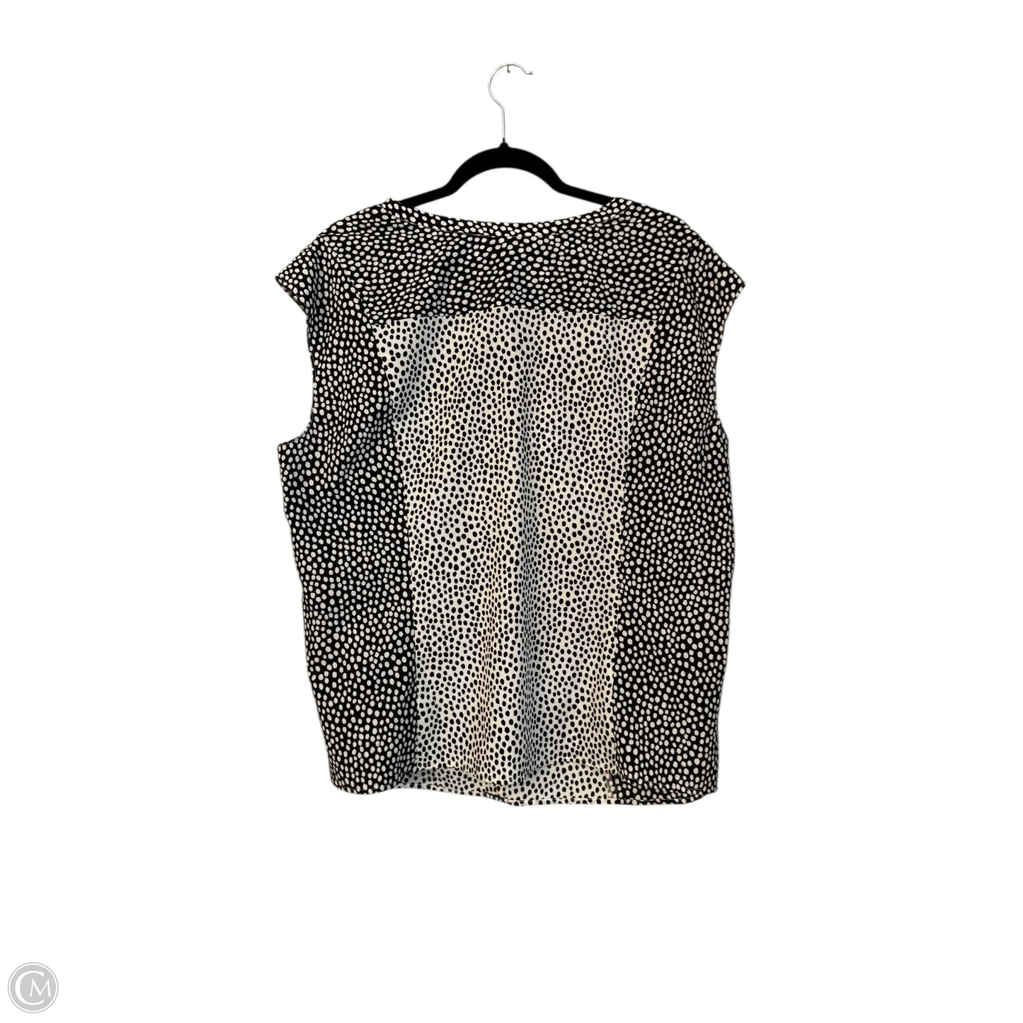 Blouse Sleeveless By Talbots In Polkadot Pattern, Size: 2x