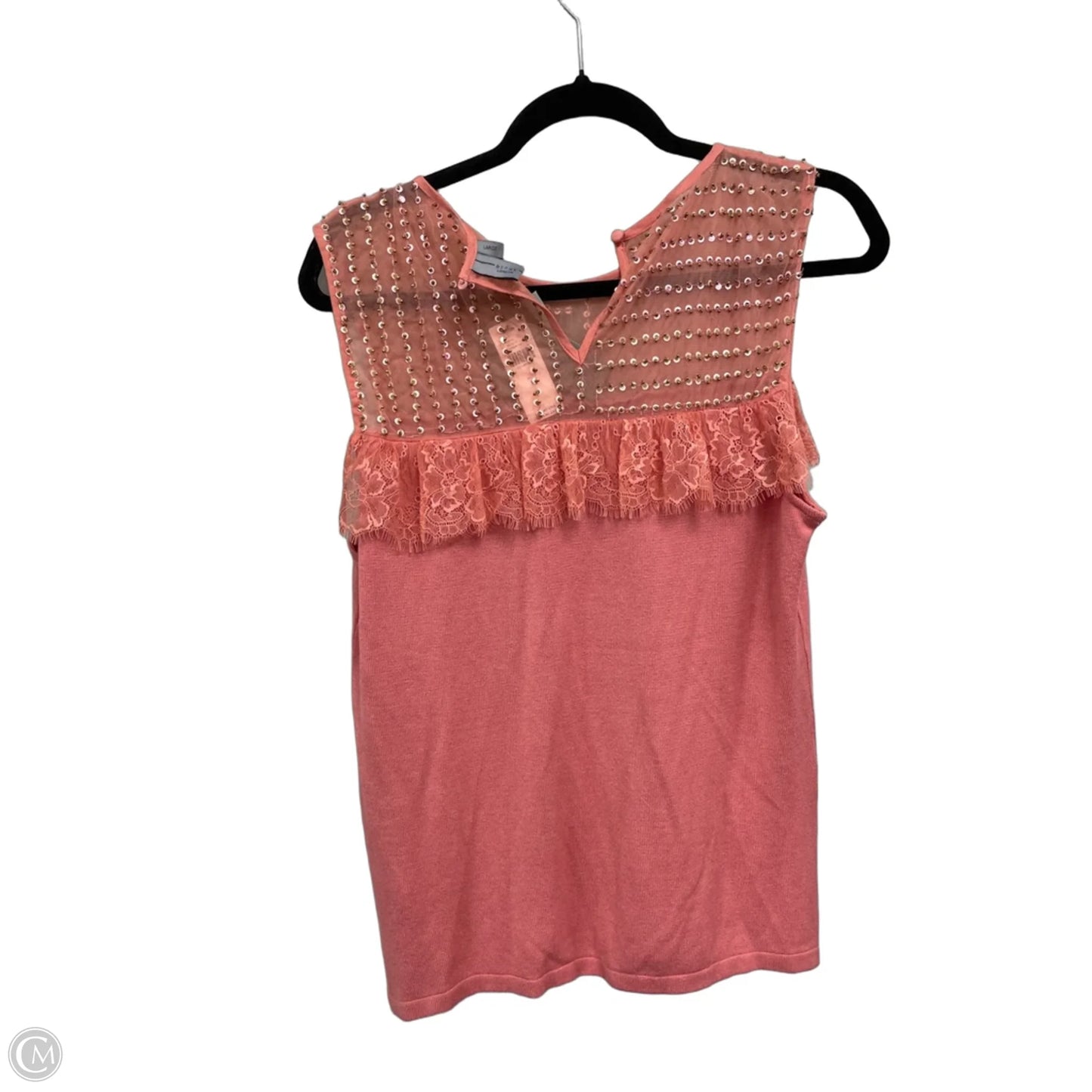Top Sleeveless By Blank London In Coral, Size: L