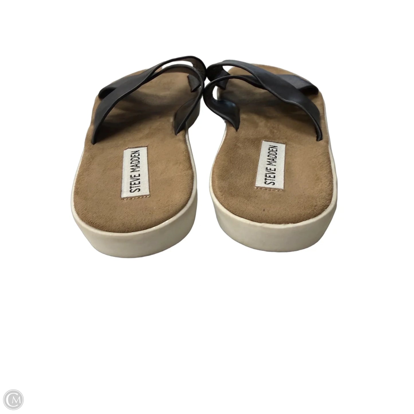 Sandals Flats By Steve Madden In Black, Size: 7.5