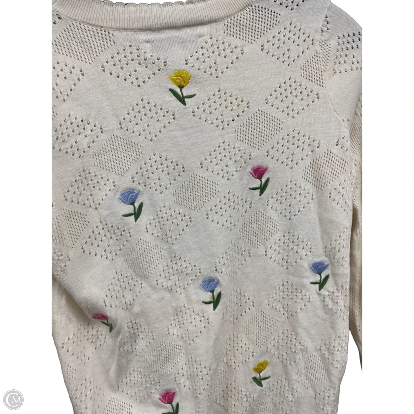 Top Long Sleeve By Loft In Floral Print, Size: S