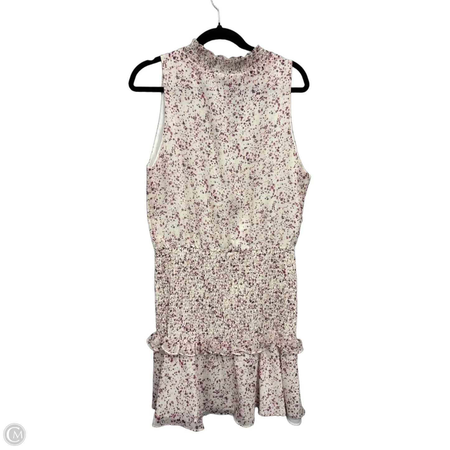 Dress Casual Midi By Aqua In Cream & Pink, Size: M