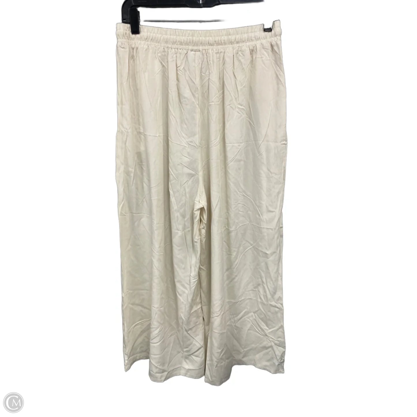 Pants Wide Leg By Clothes Mentor In Cream, Size: L