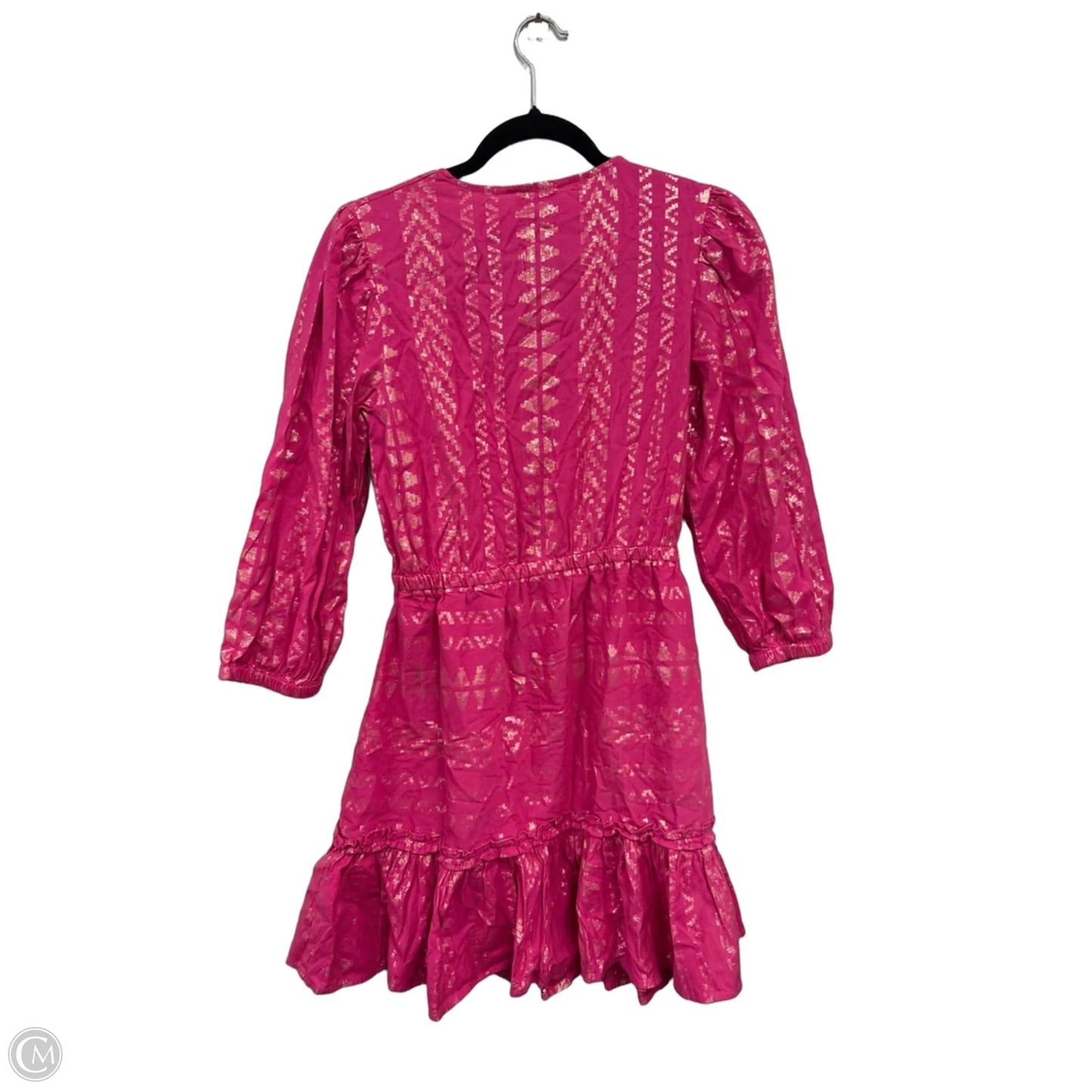 Dress Casual Short By Elan In Gold & Pink, Size: M