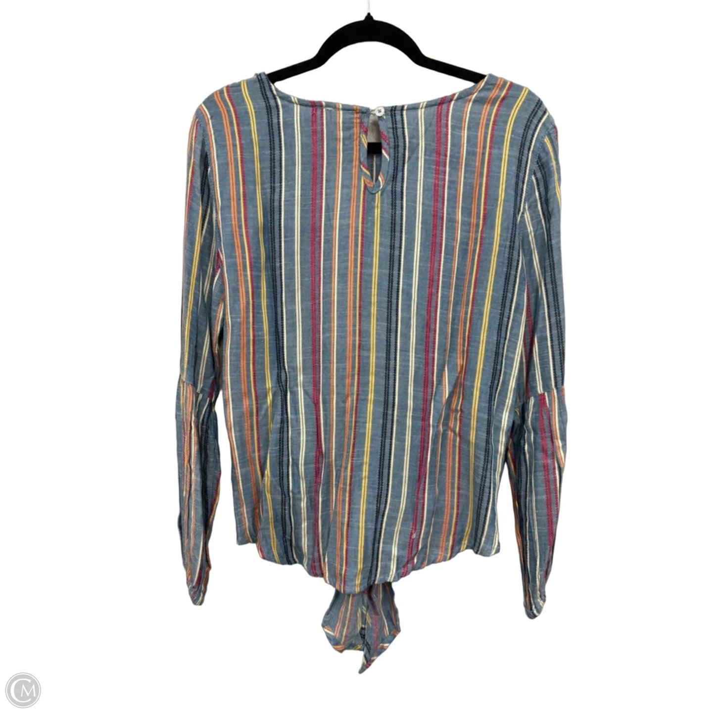 Top Long Sleeve By Clothes Mentor In Blue & Orange, Size: S