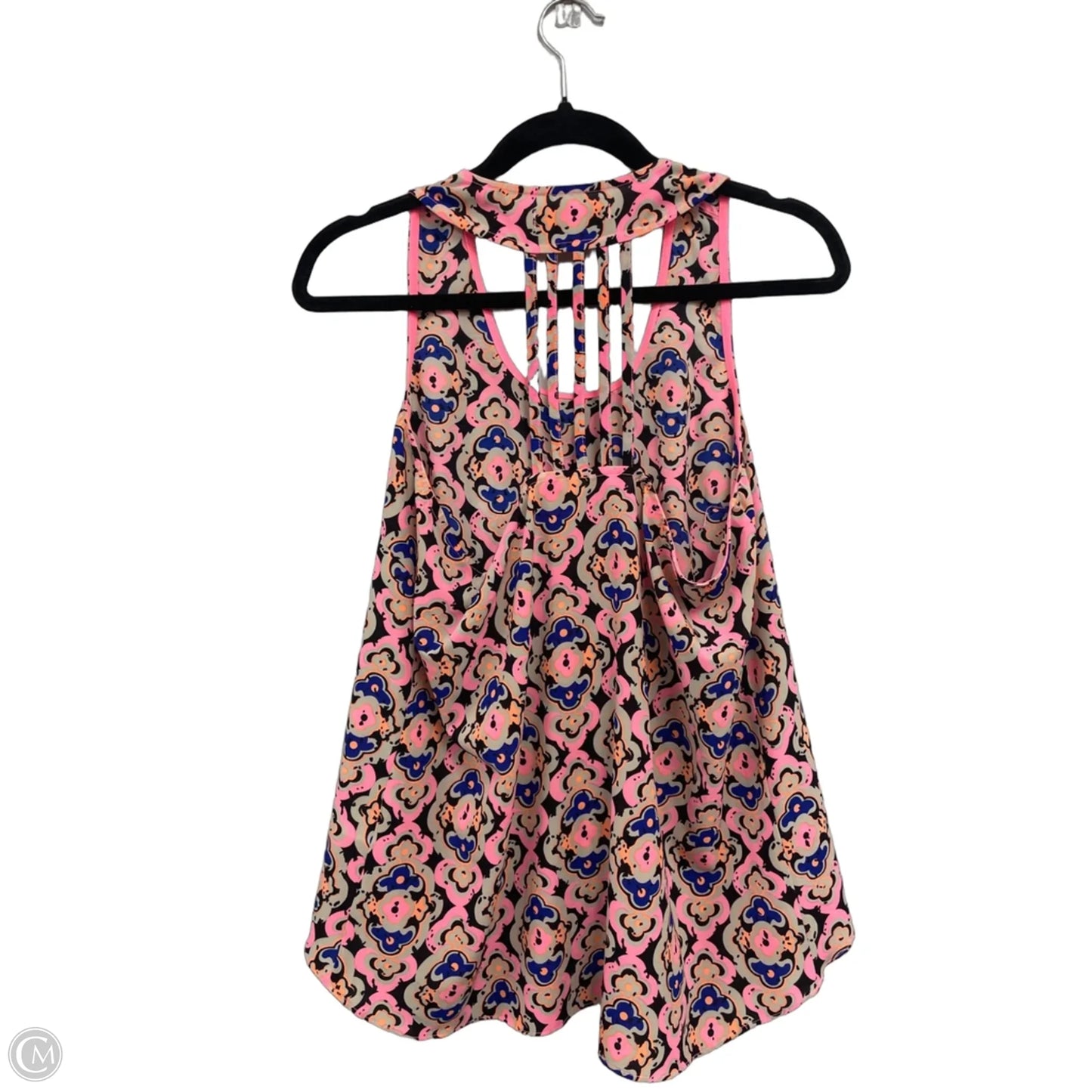 Top Sleeveless By Joy Joy In Blue & Orange, Size: M